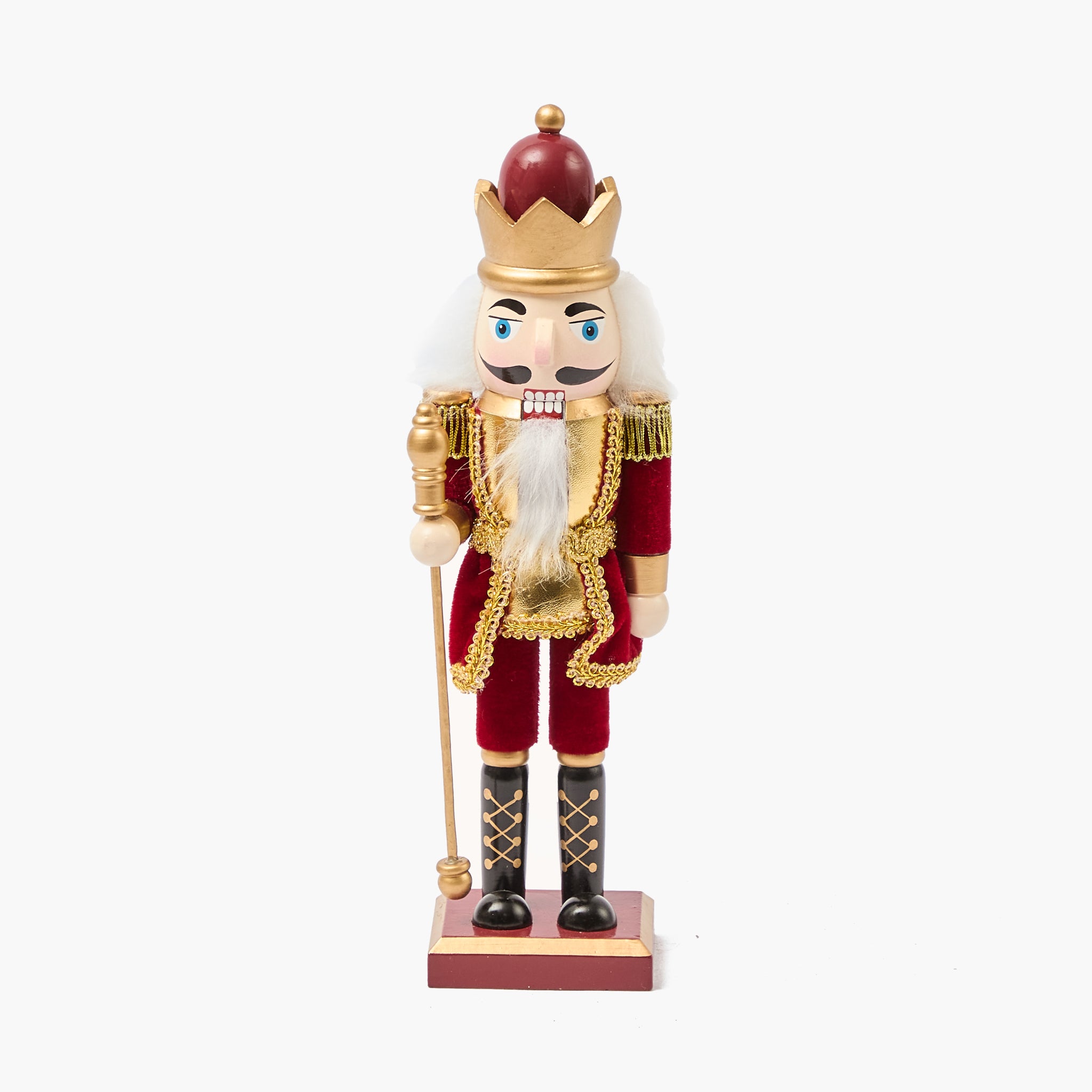 Burgundy & Gold Nutcrackers (Set of 3)