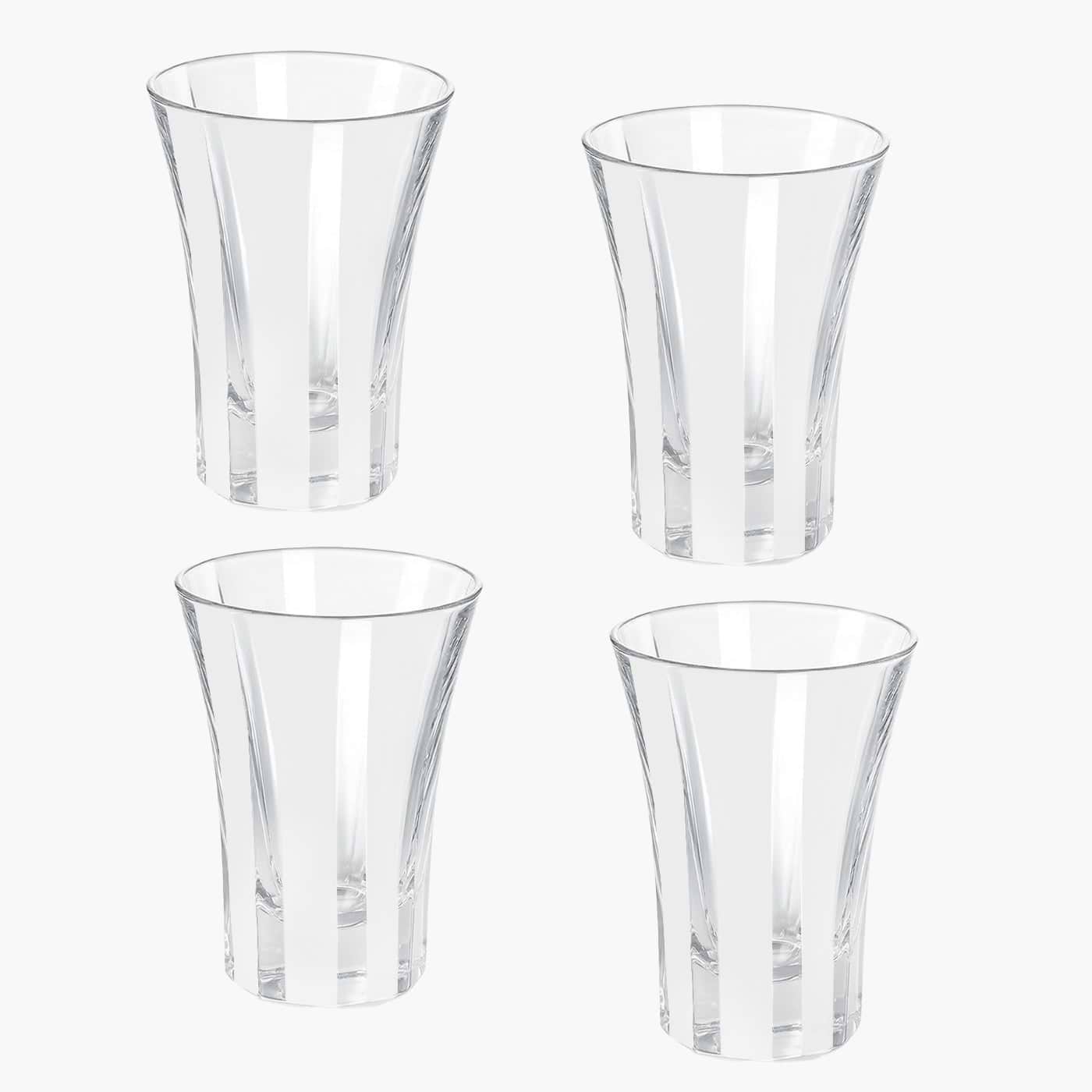 White Positano Glasses (Set of 4)