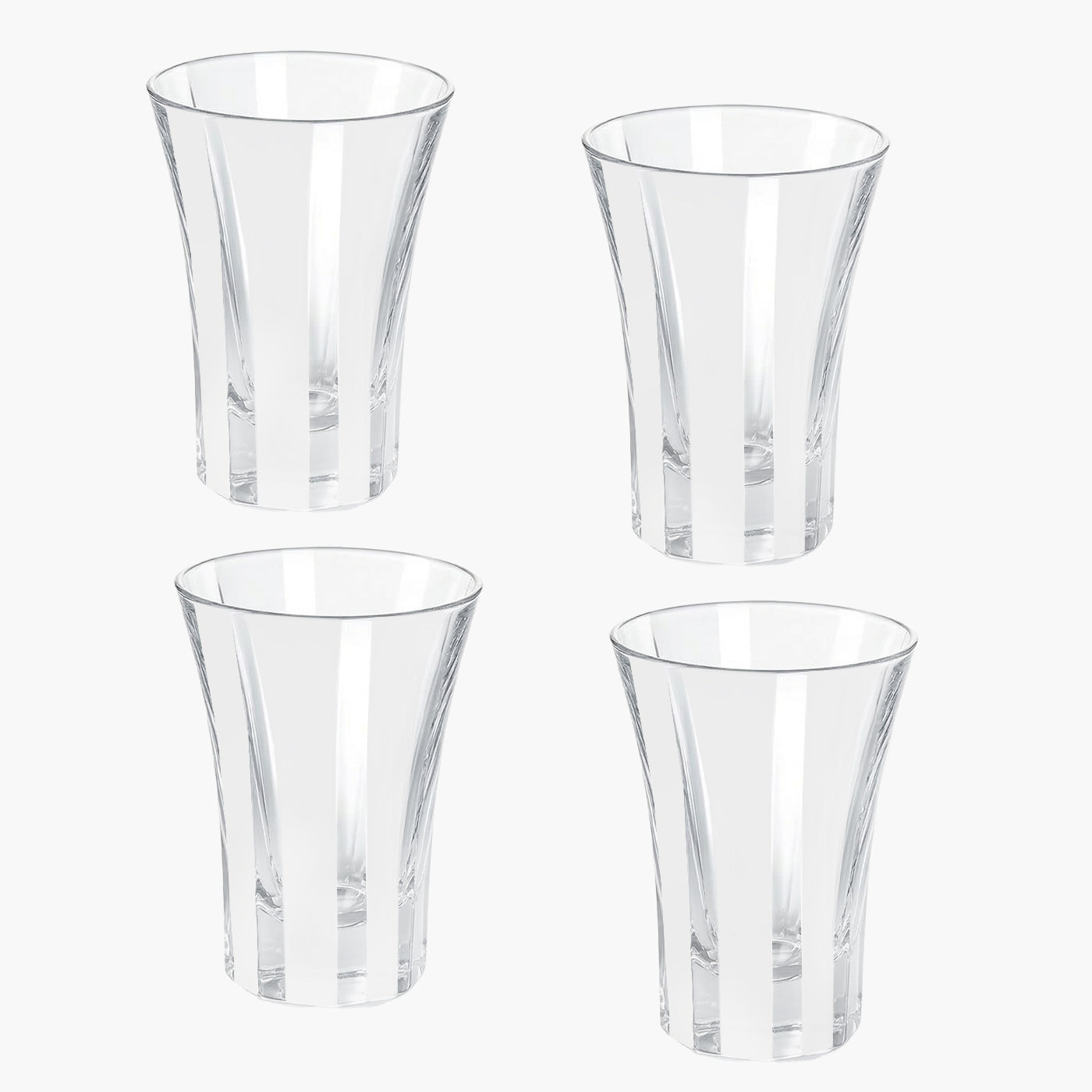 White Positano Glasses (Set of 4)