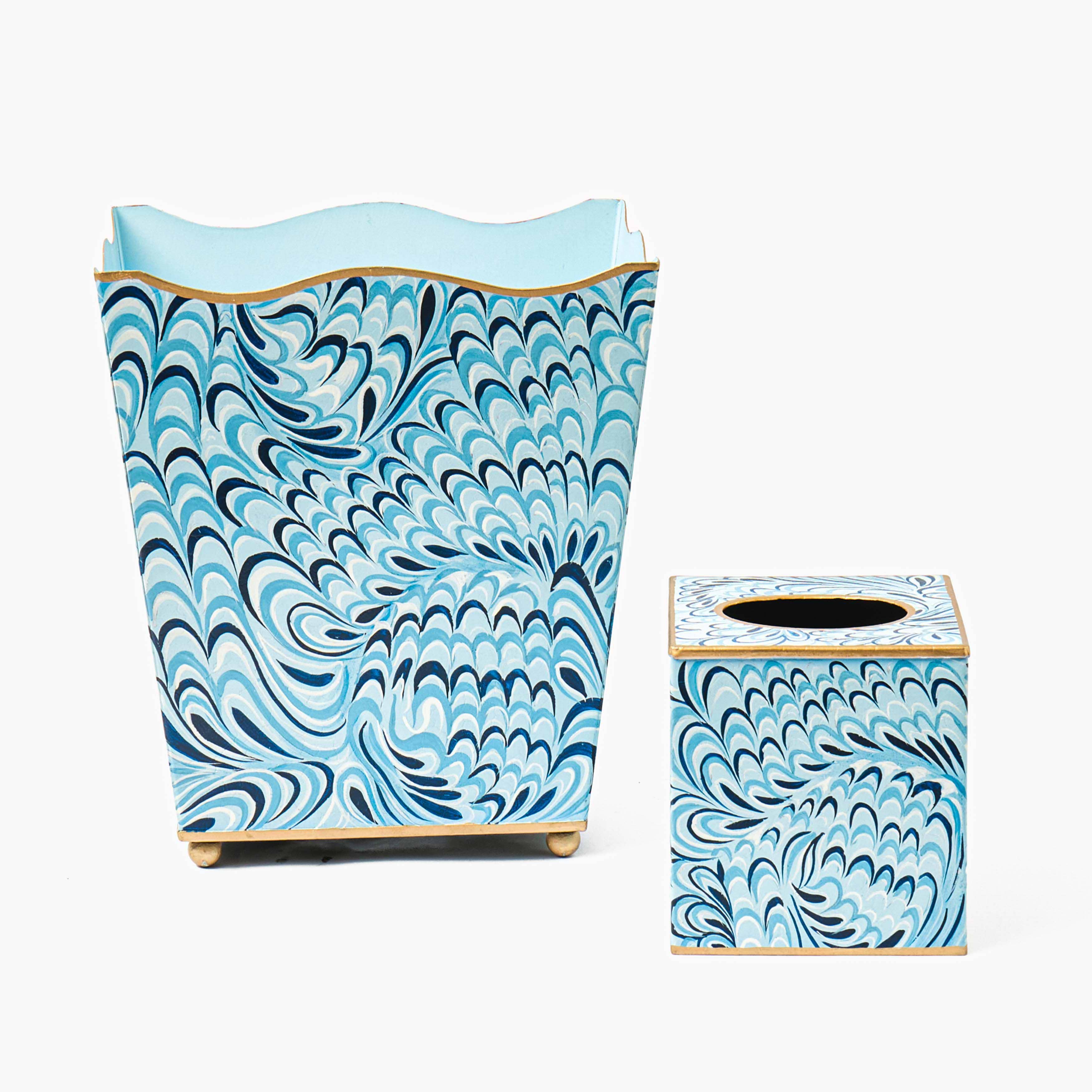 Blue Marble Tissue Box