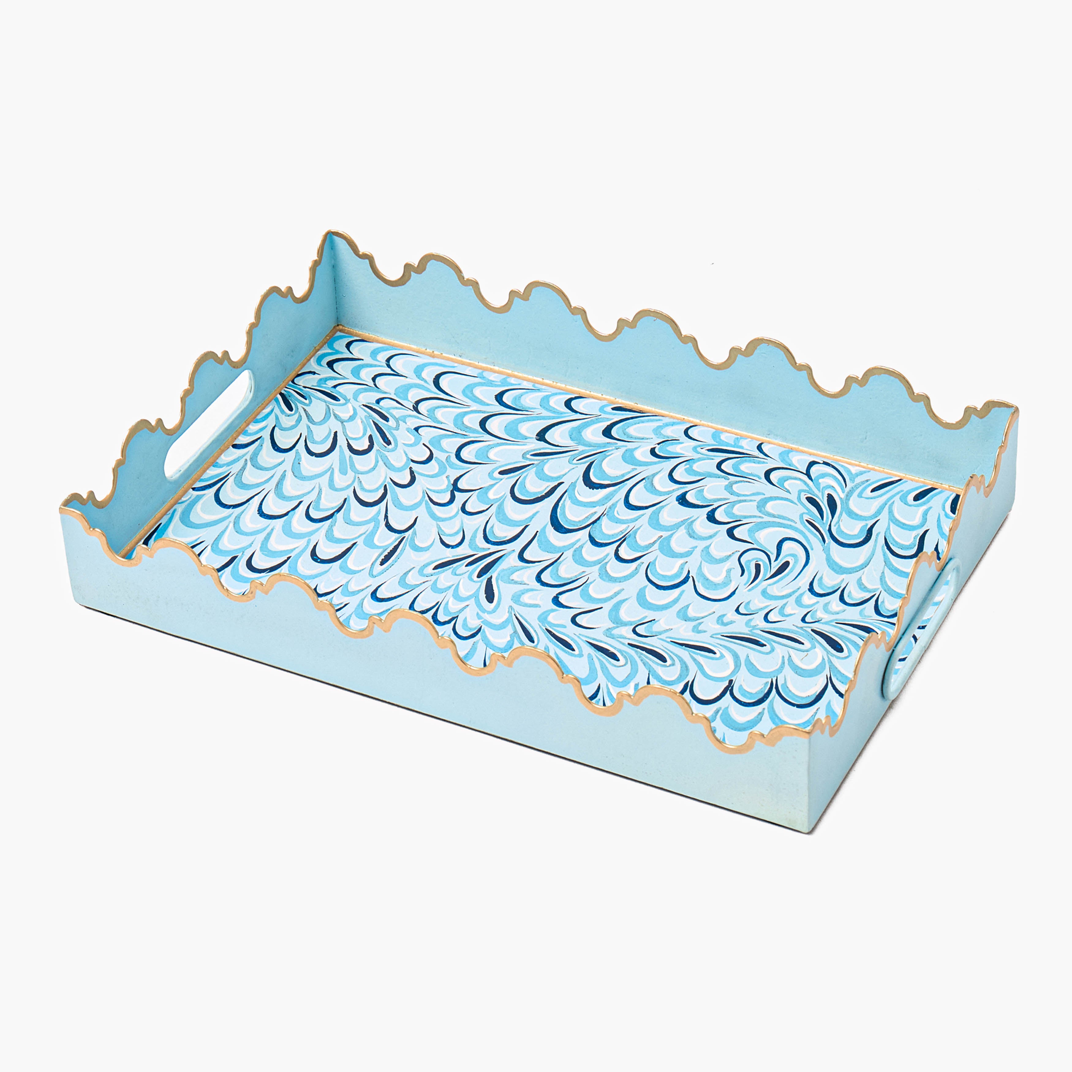 Blue Small Marble Tray