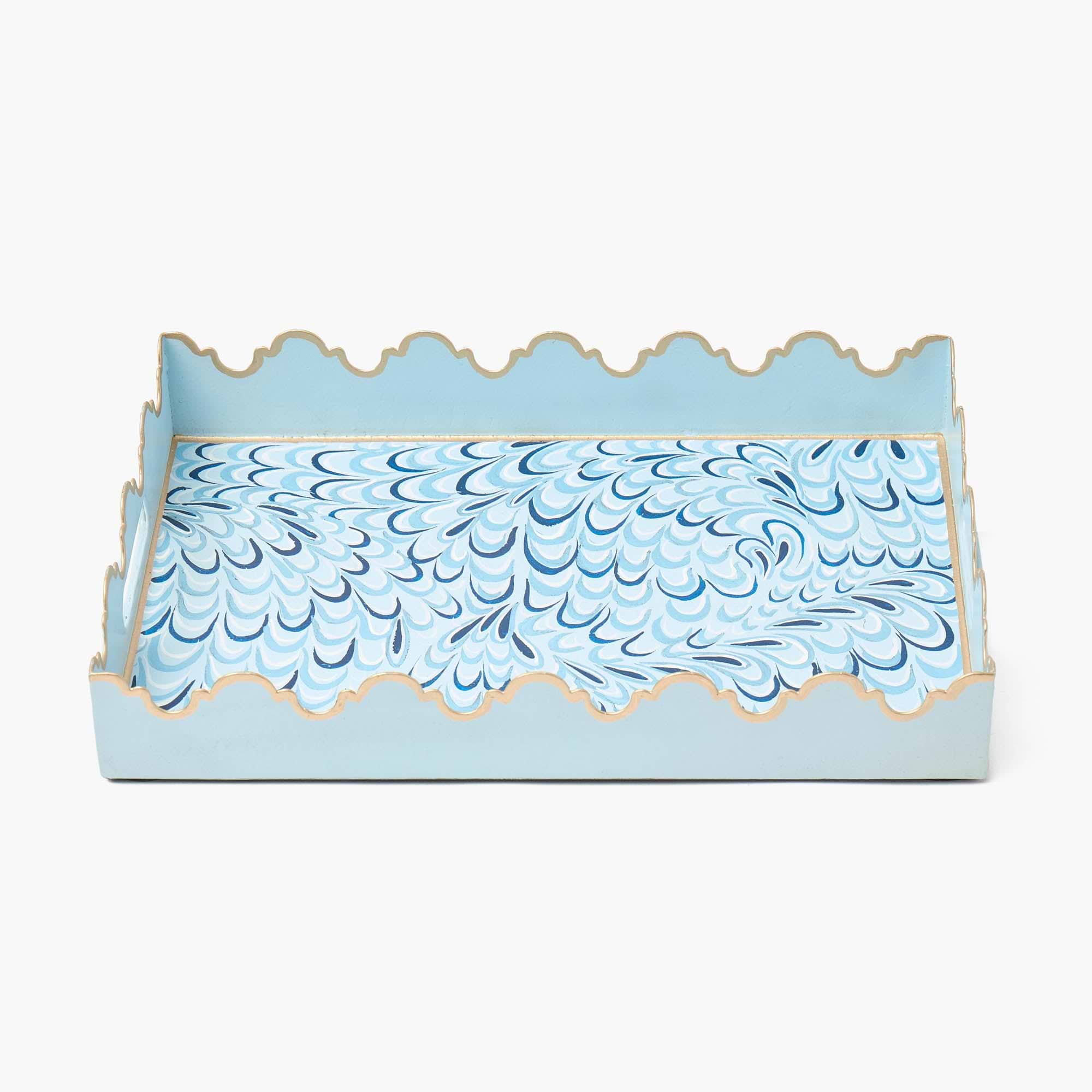 Blue Small Marble Tray