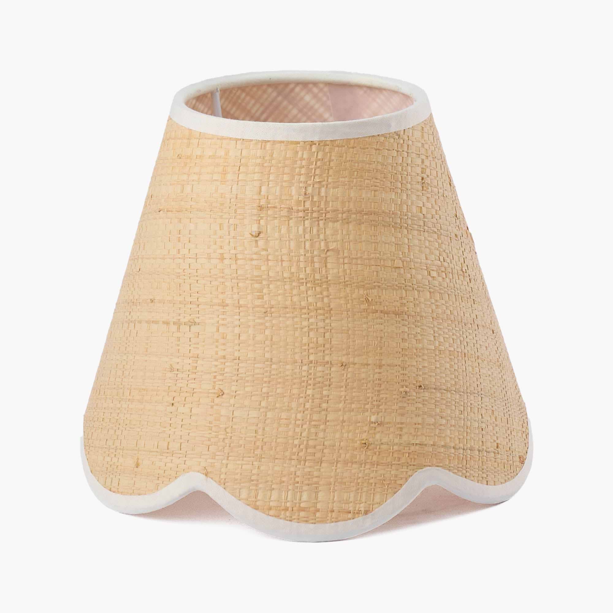 Blue Parrot Rechargeable Wall Light with Grasscloth Shade (18cm)