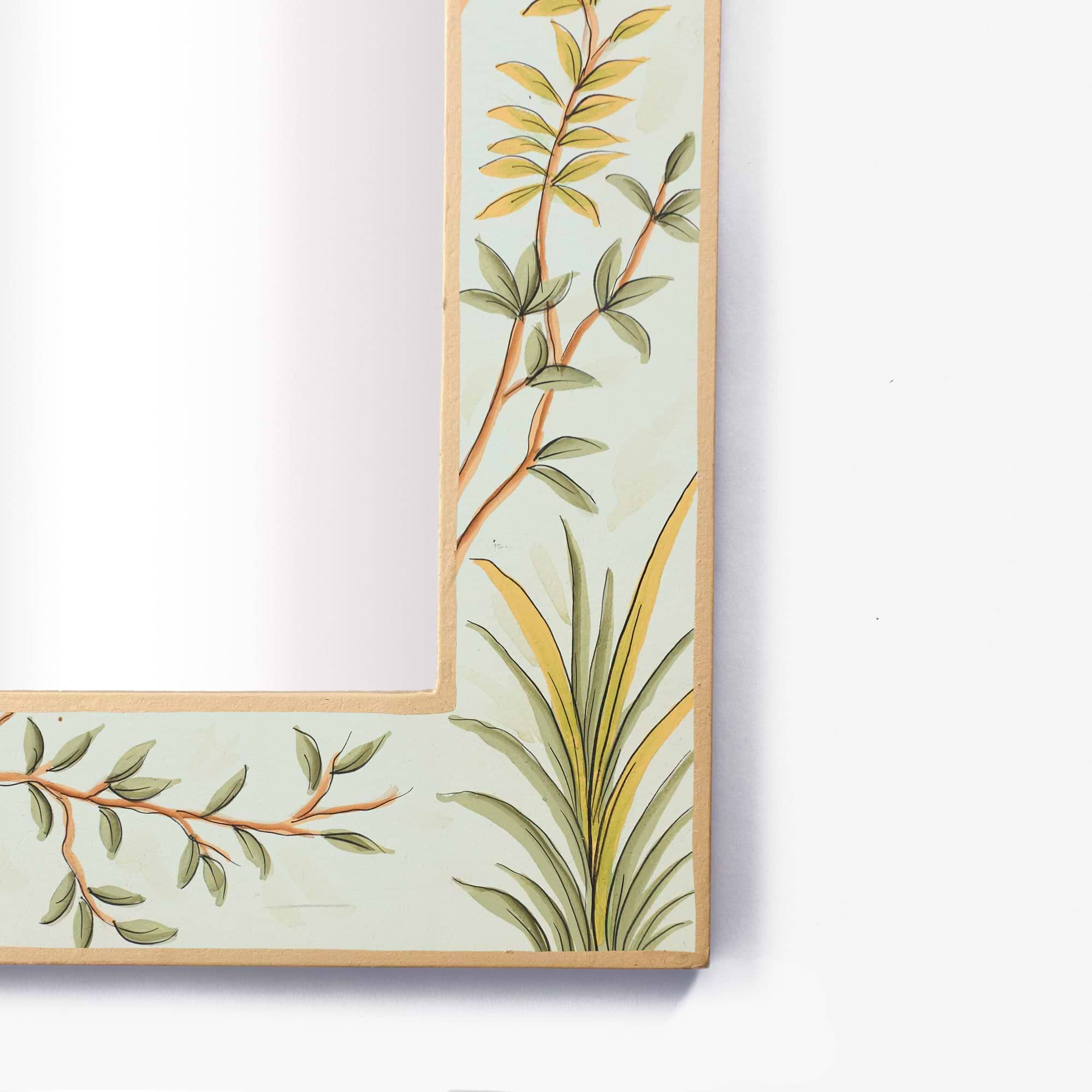 Green Large Chinoiserie Mirror