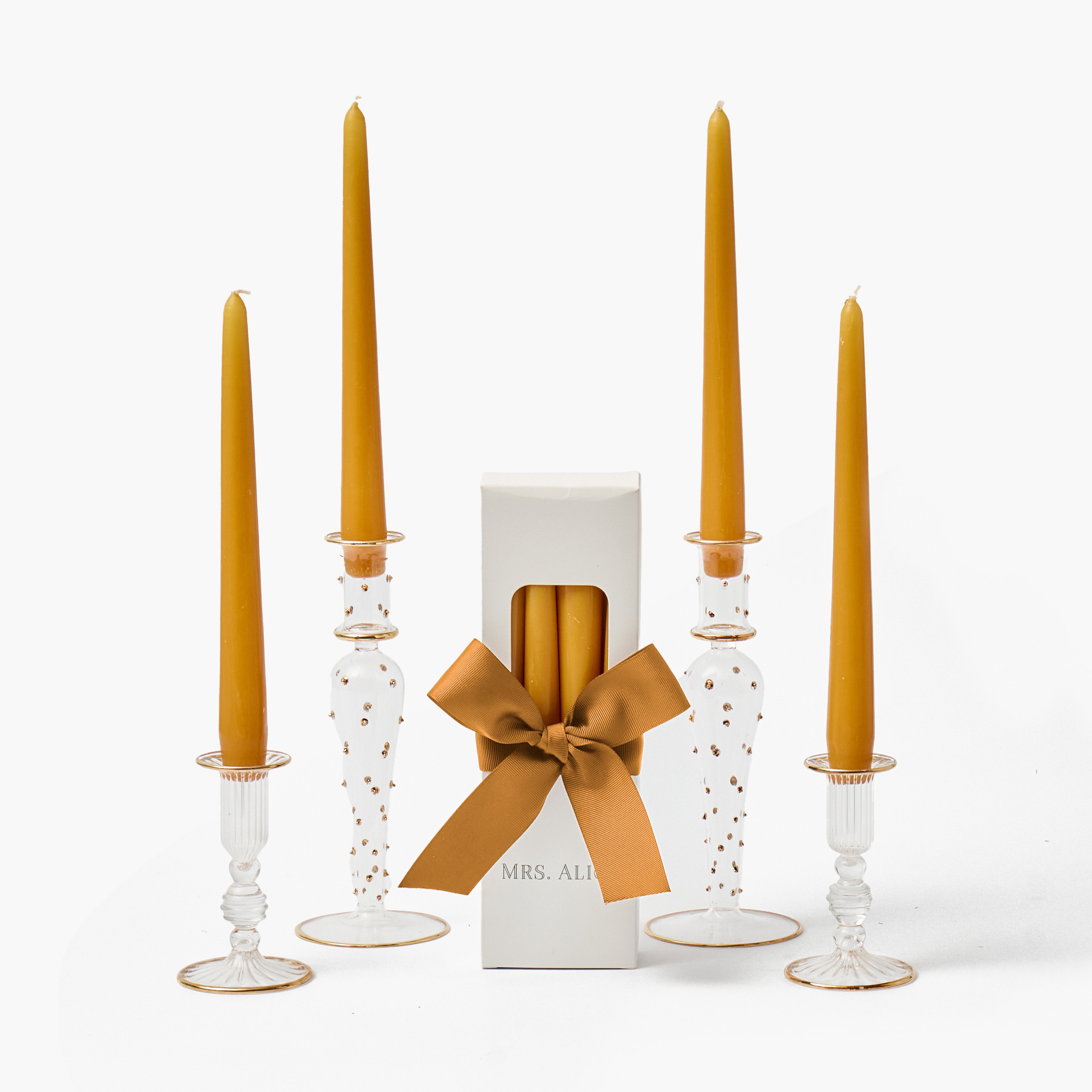 Joy & Dotty Candle Set (Mustard)