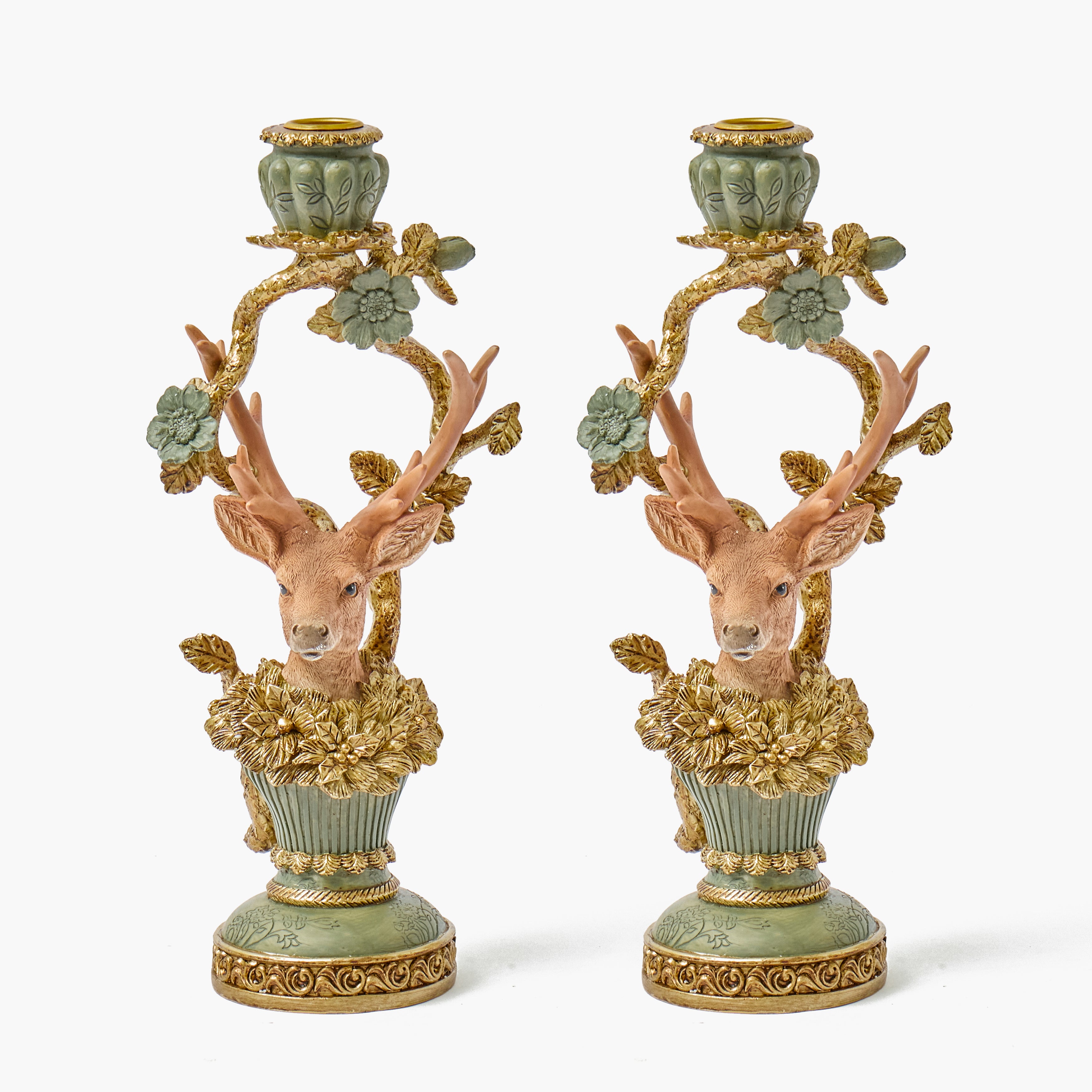 Stag Candle Holder (Pair)