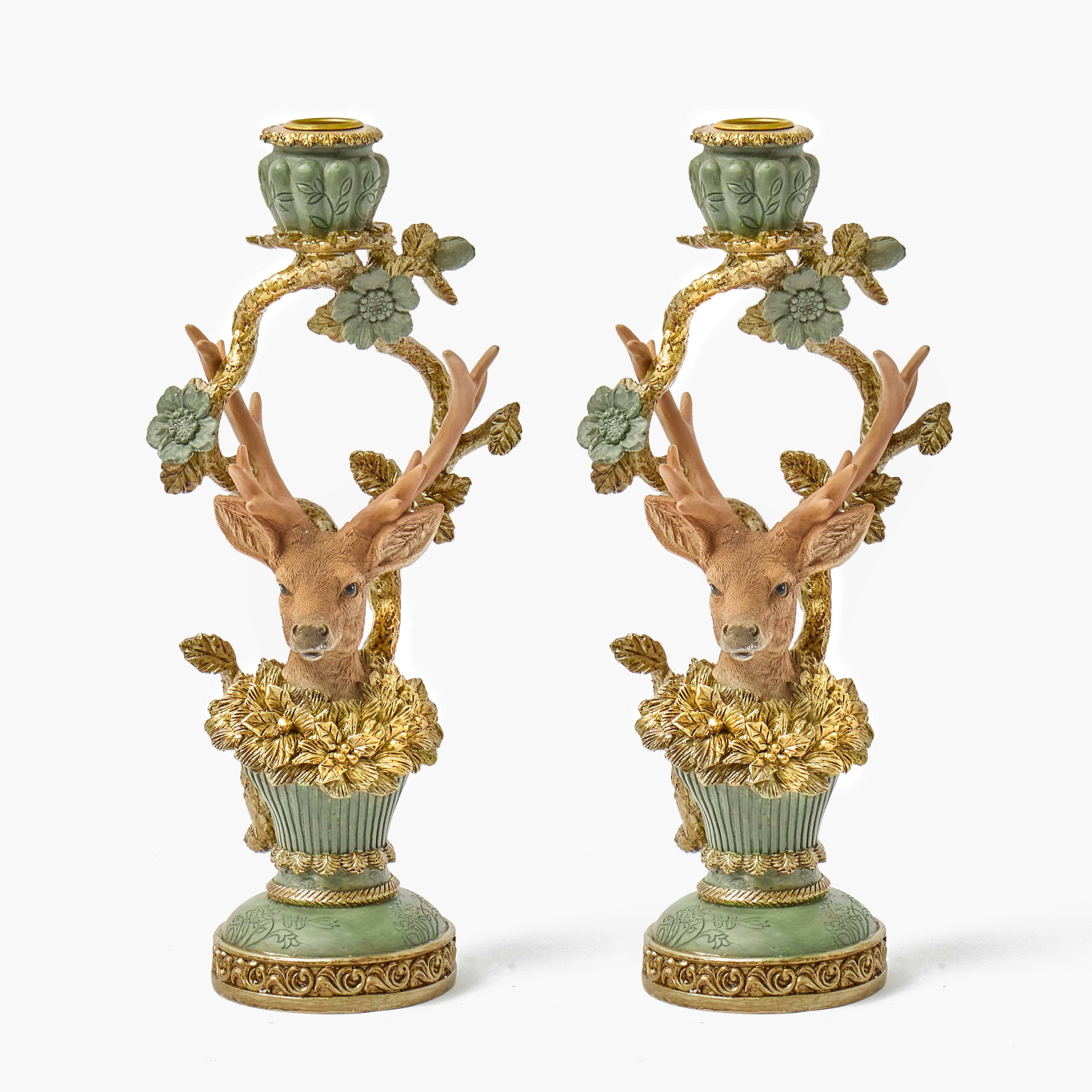 Stag Candle Holder (Pair)