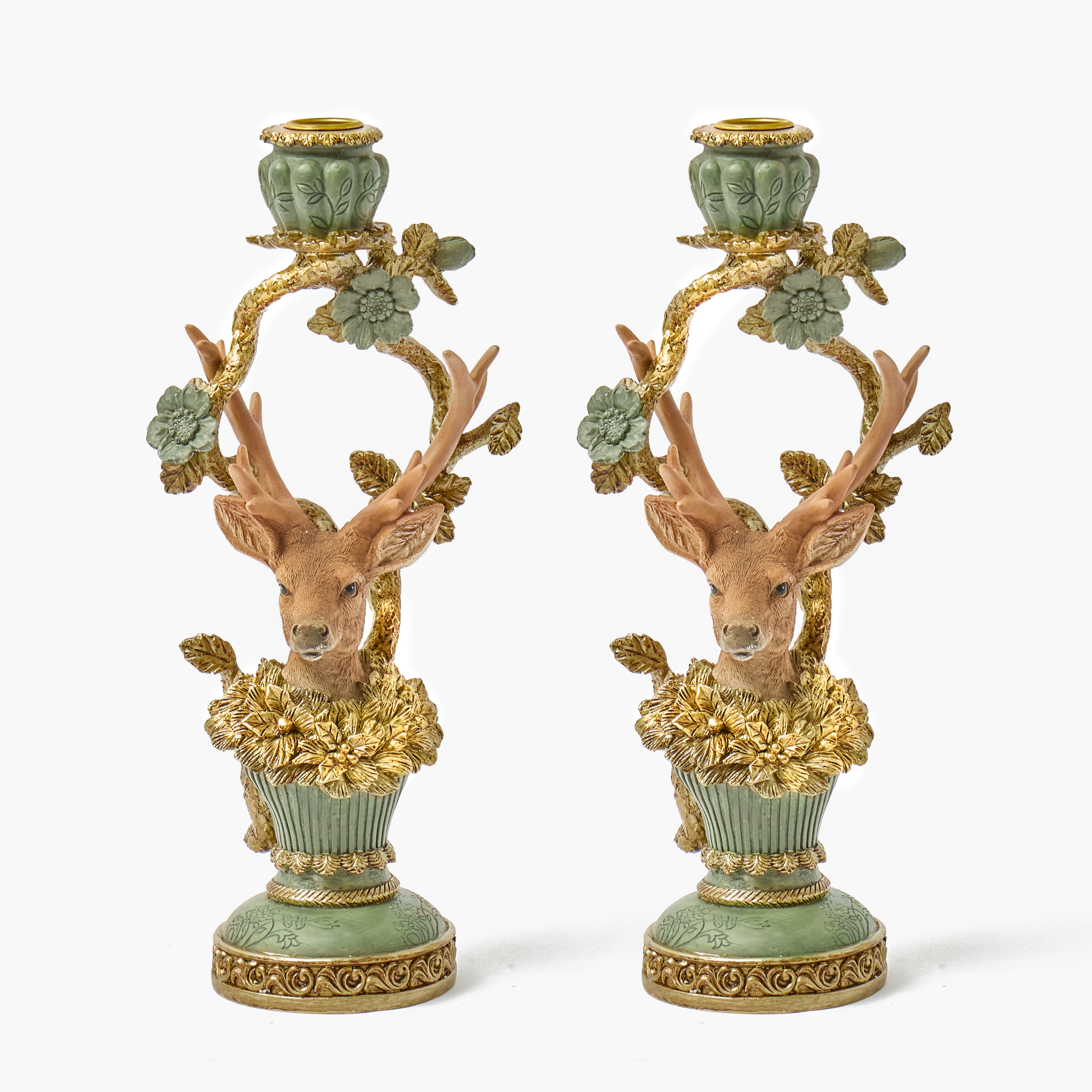 Stag Candle Holder (Pair)