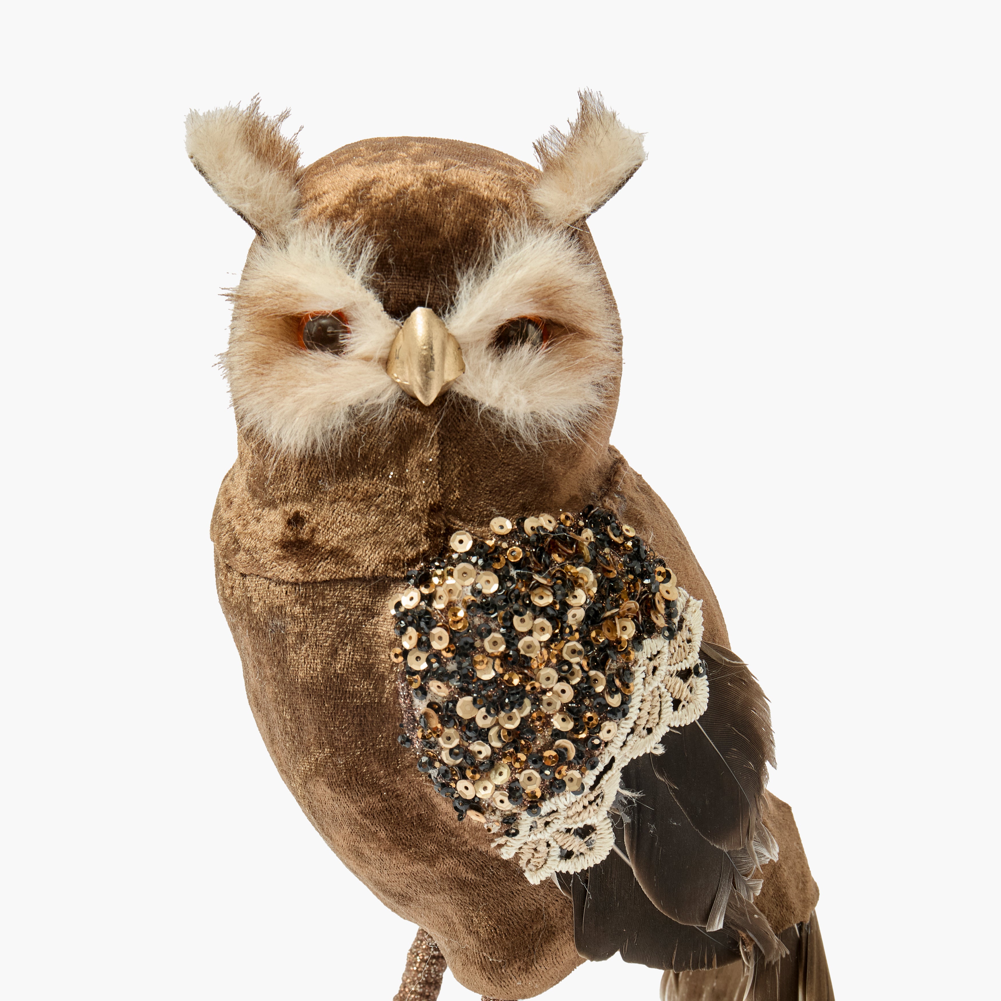 Chocolate & Taupe Owl (Pair)