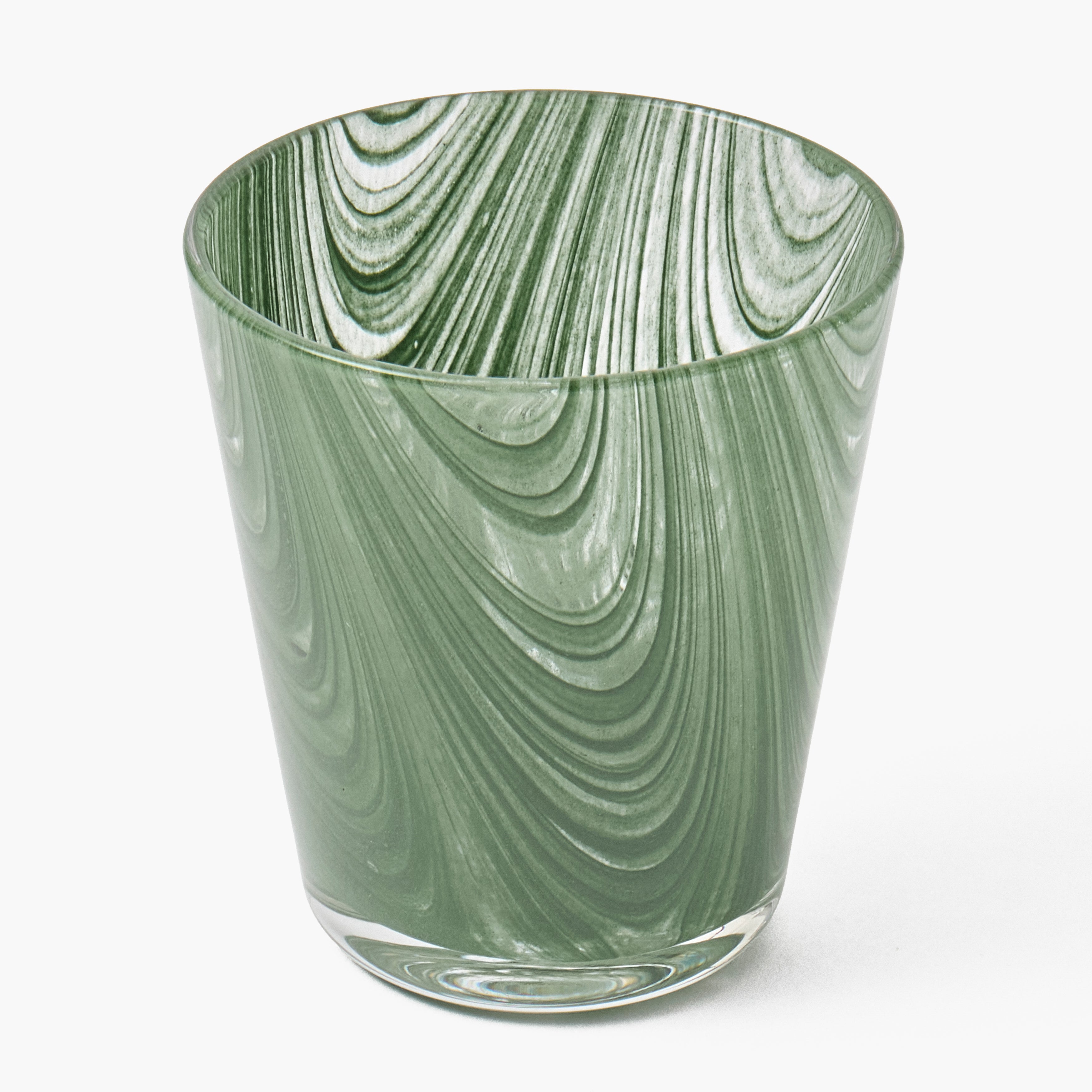 Olive Marble Glasses (Set of 6)