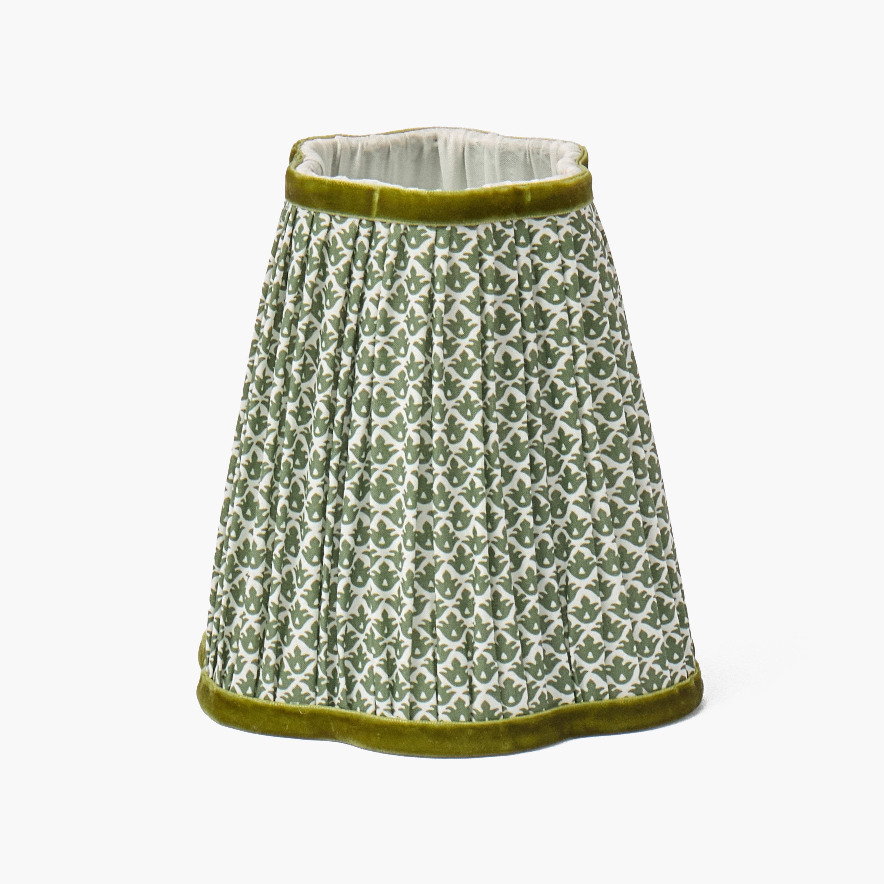 Olive Lotus Lampshade (14cm)