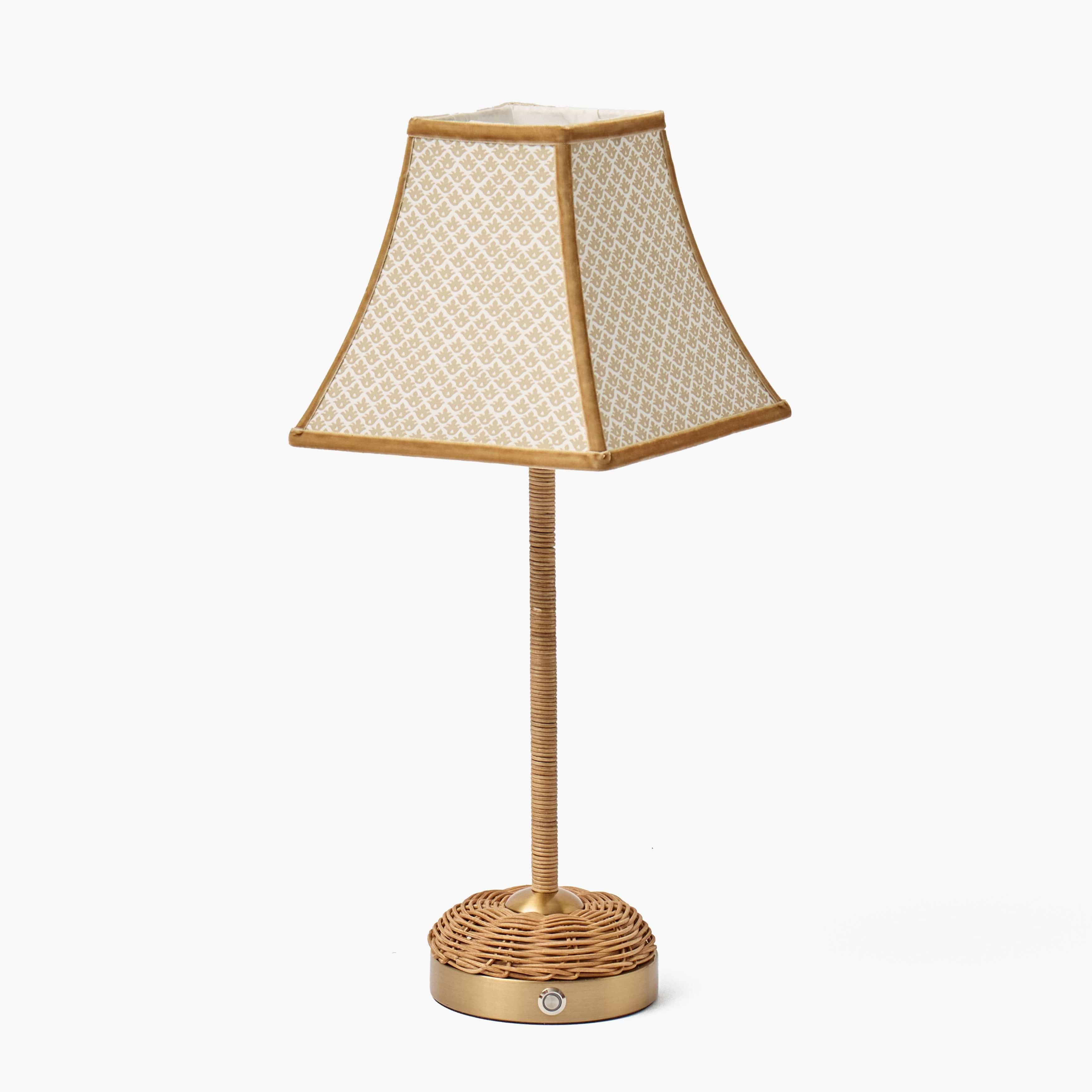 Putty Lotus Square Lampshade (18cm)