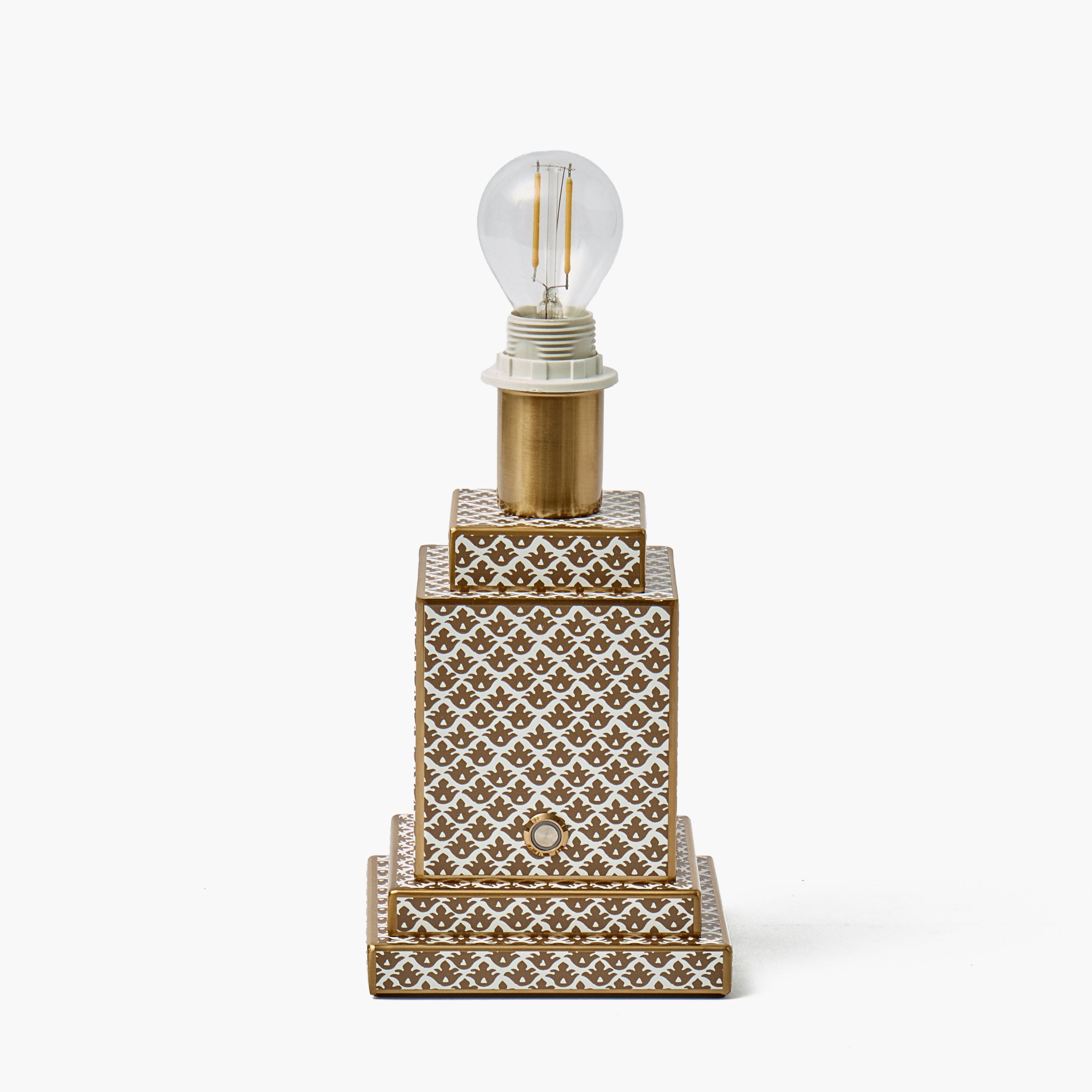 Chocolate Lotus Square Rechargeable Lamp
