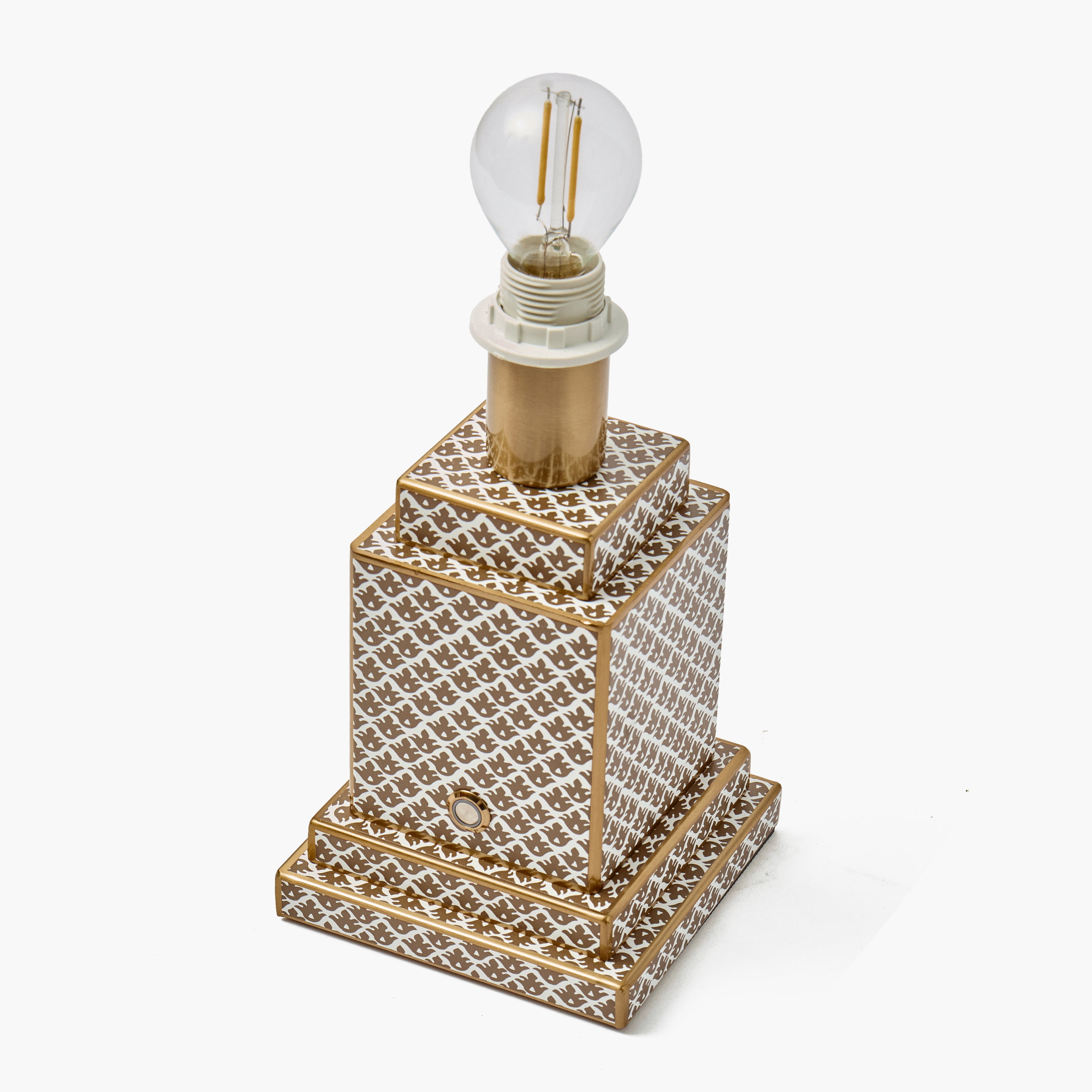 Chocolate Lotus Square Rechargeable Lamp