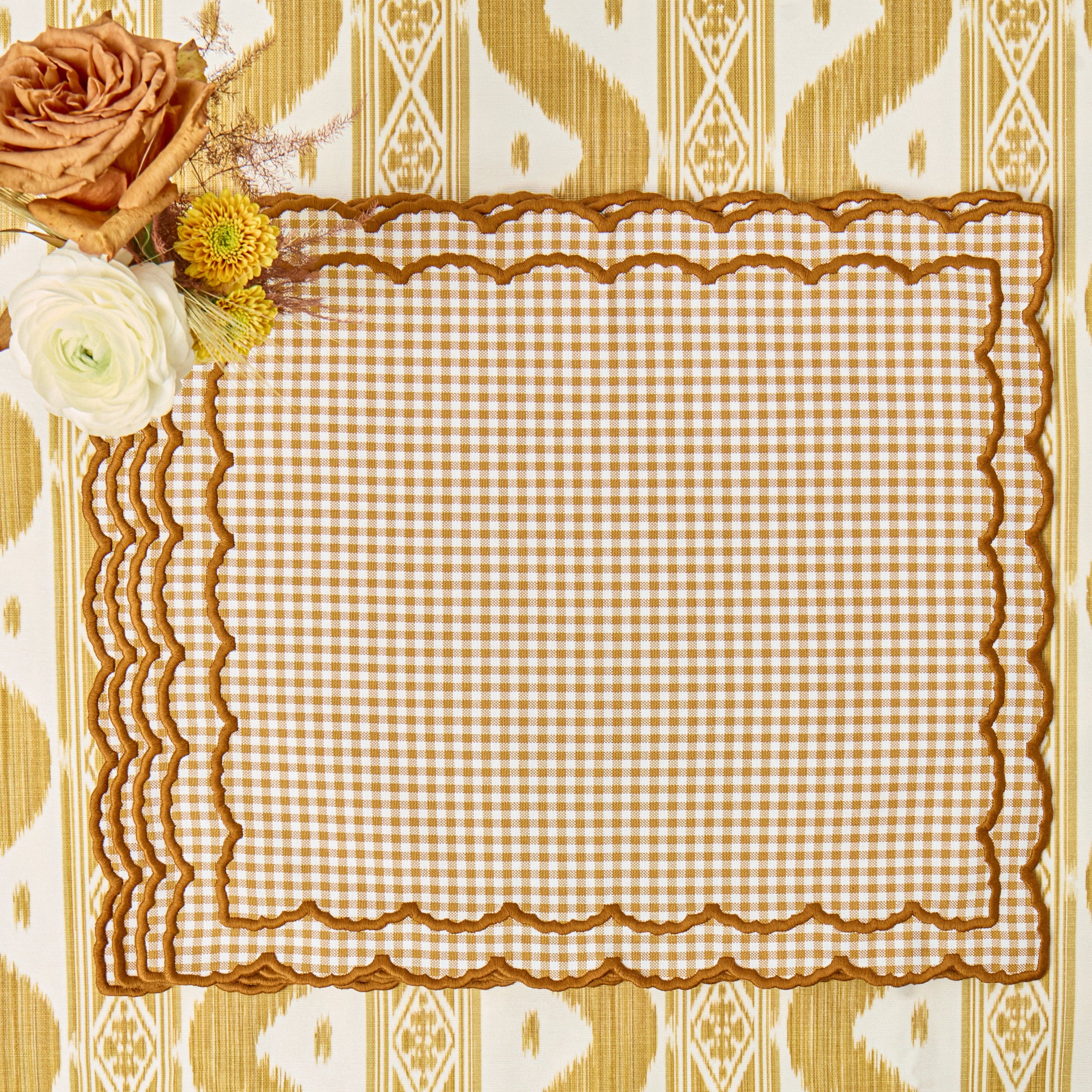 Mustard Elizabeth Gingham Placemats (Set of 4)