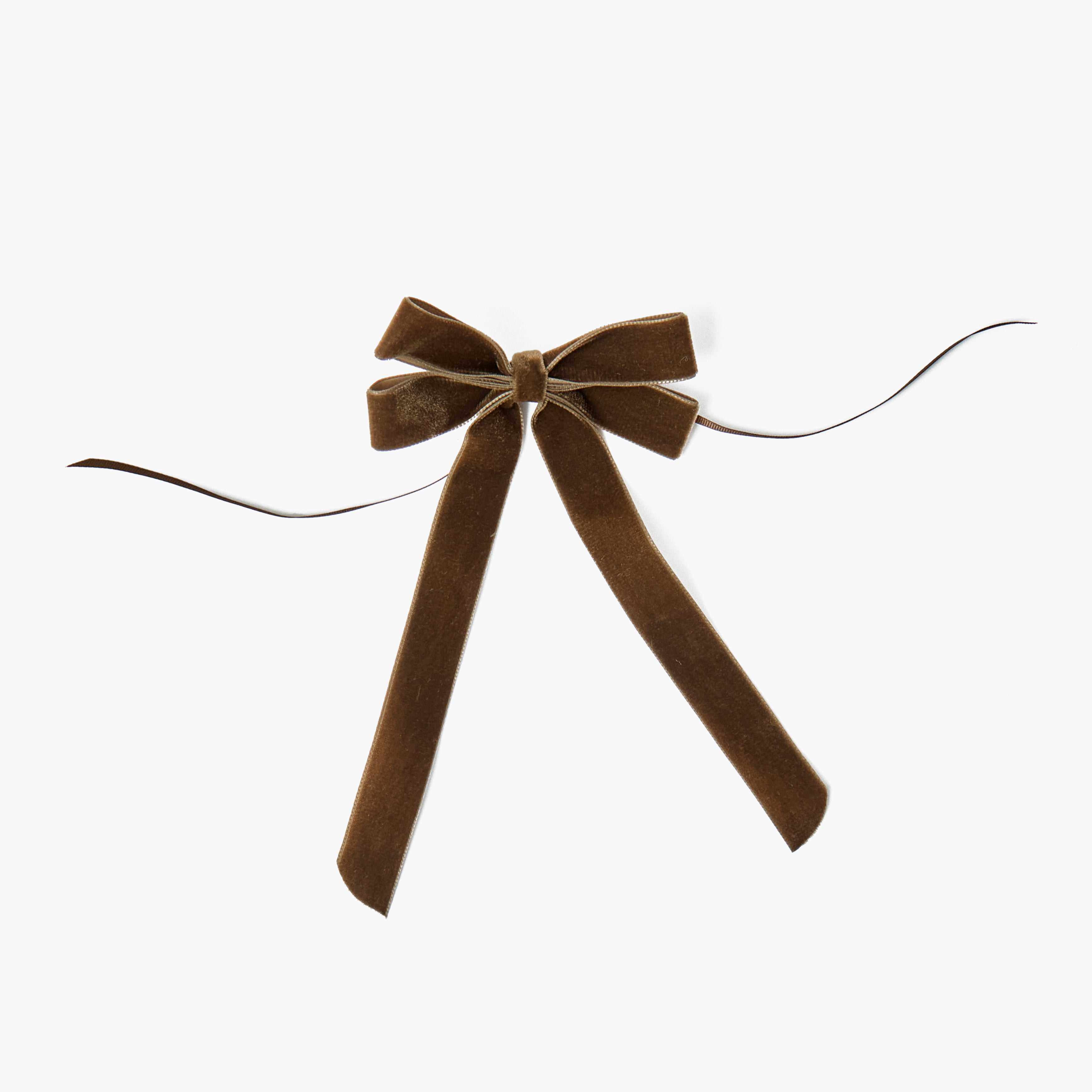 Chocolate Double Velvet Bows (Set of 4) - 20cm