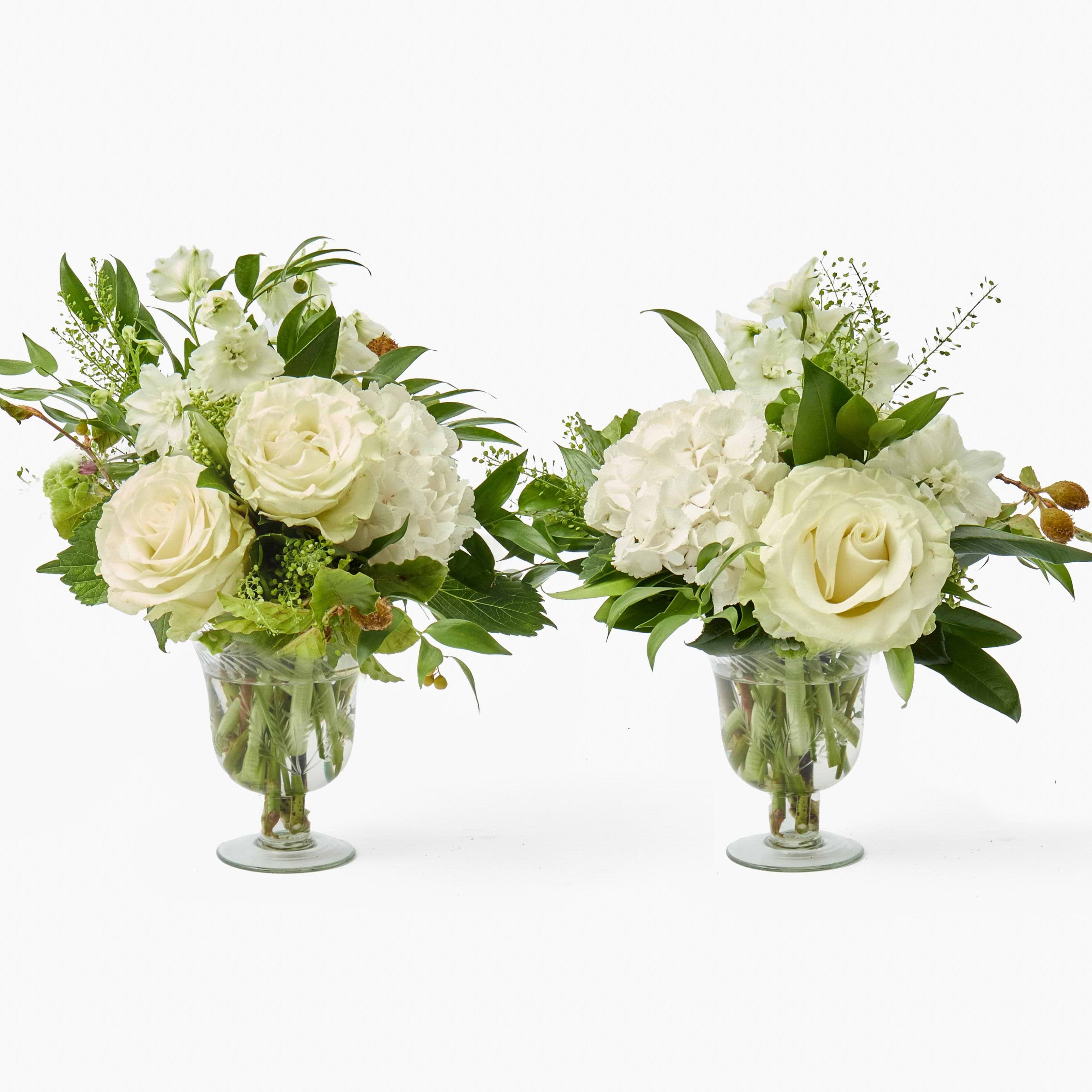 Astrid Engraved Glass Vase (Pair)