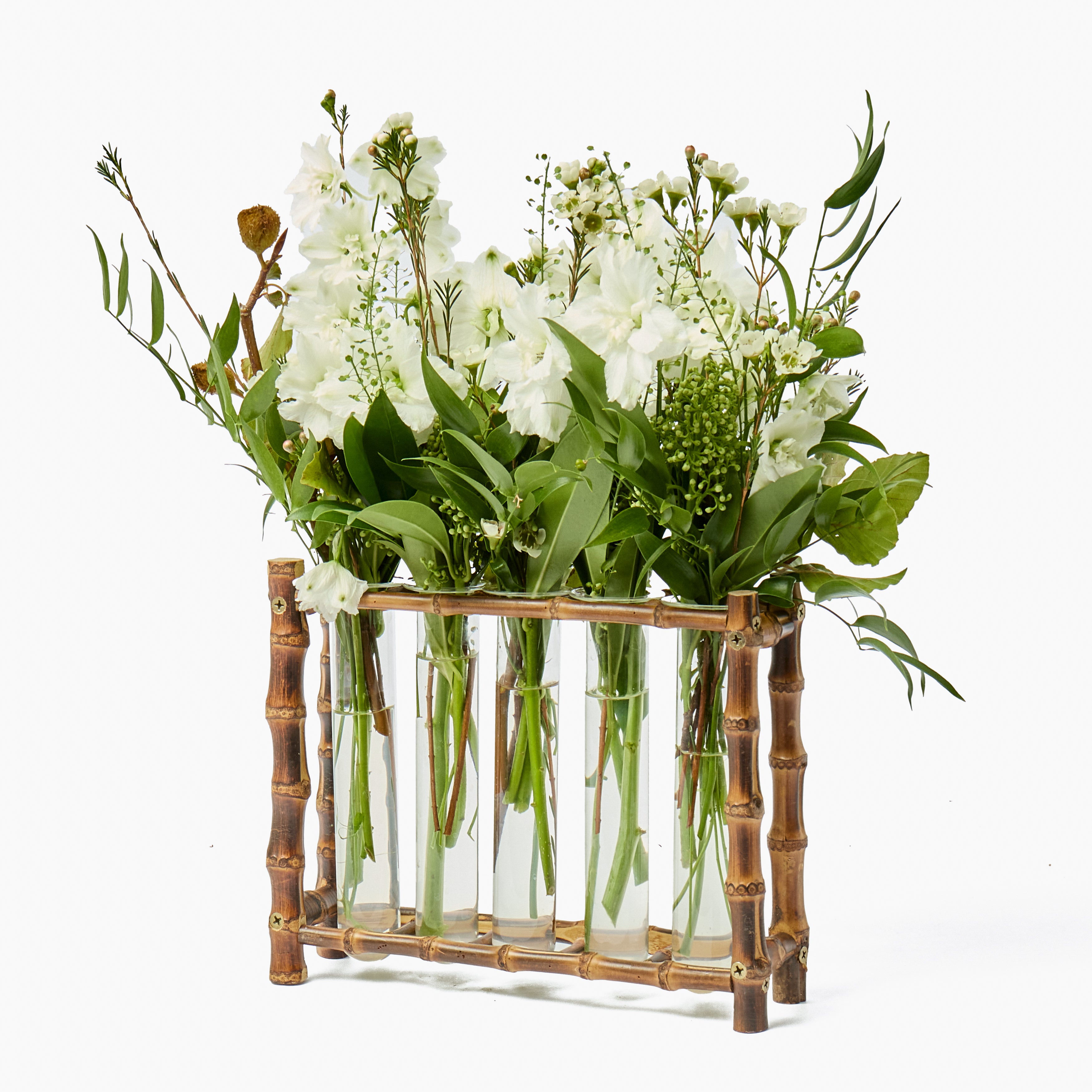 Burnt Bamboo Bud Vase