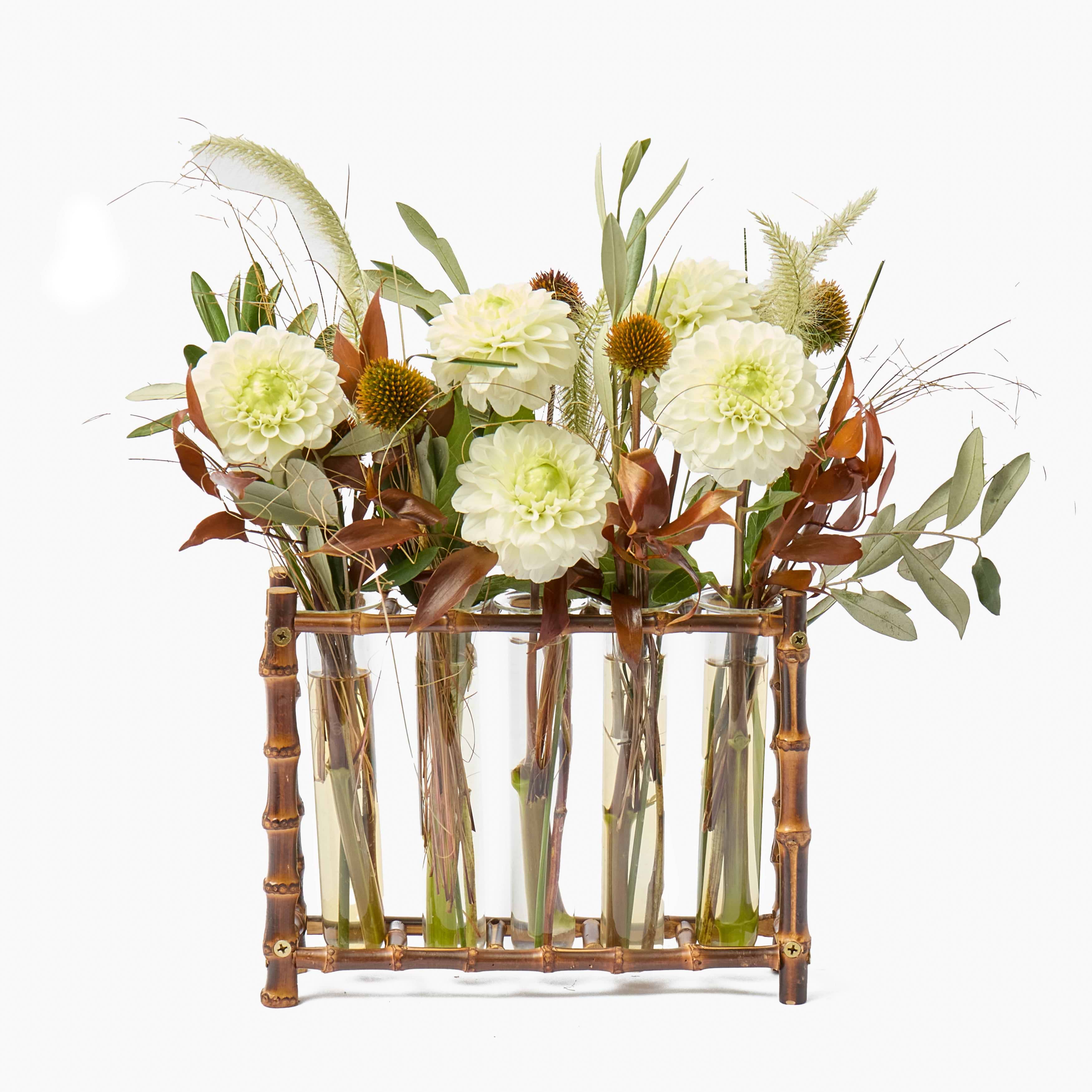 Burnt Bamboo Bud Vase