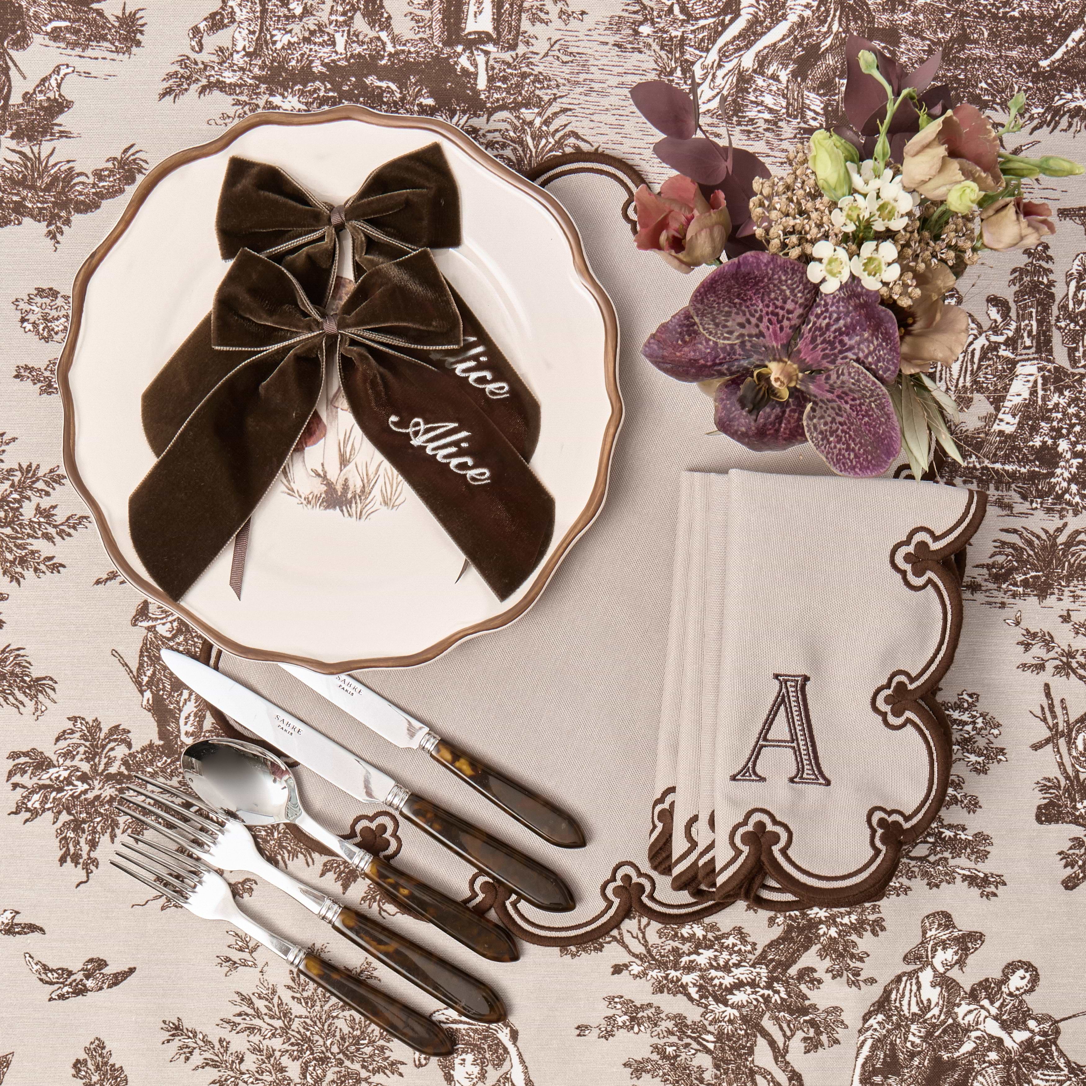 Chocolate Personalisable Bow