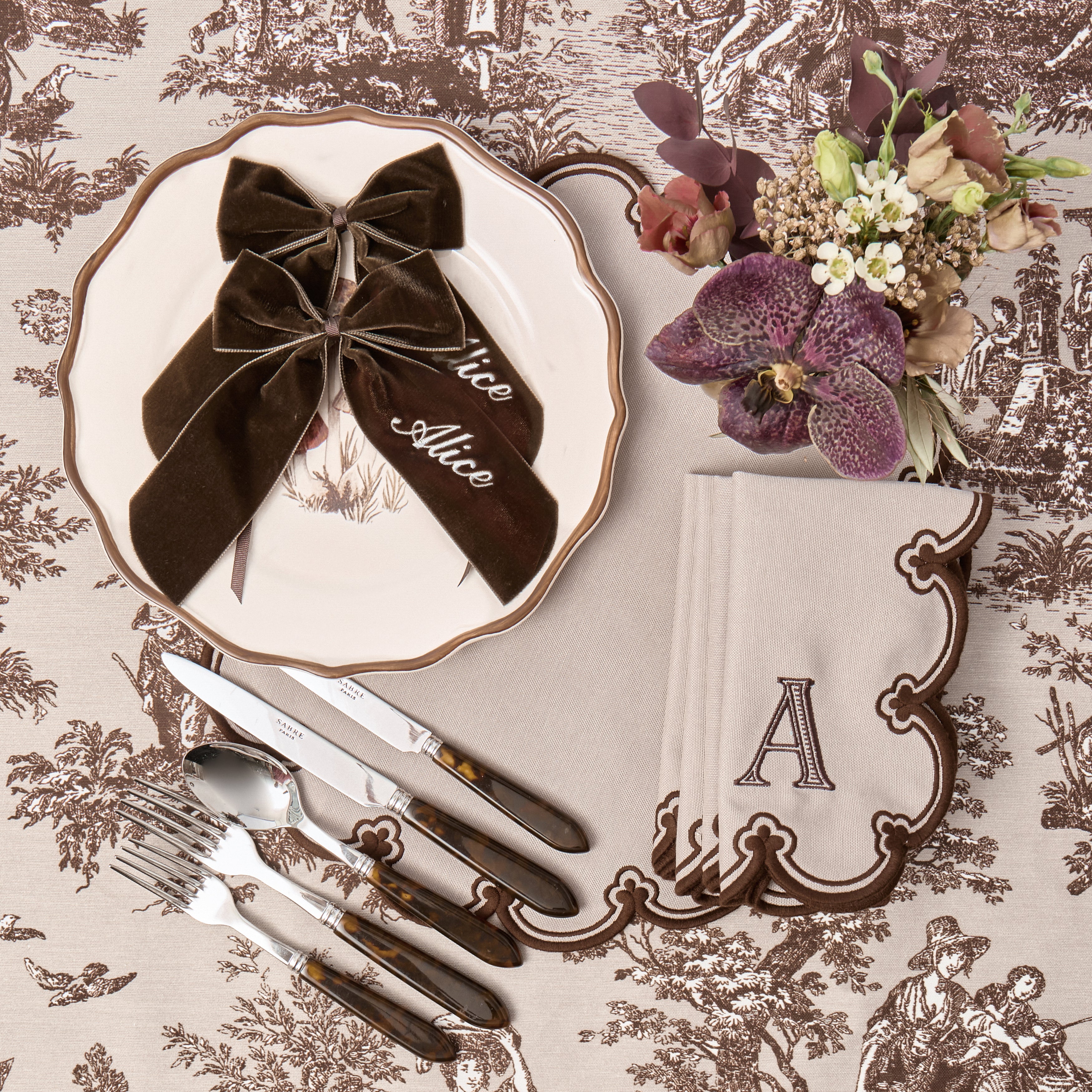 Chocolate Personalisable Bow
