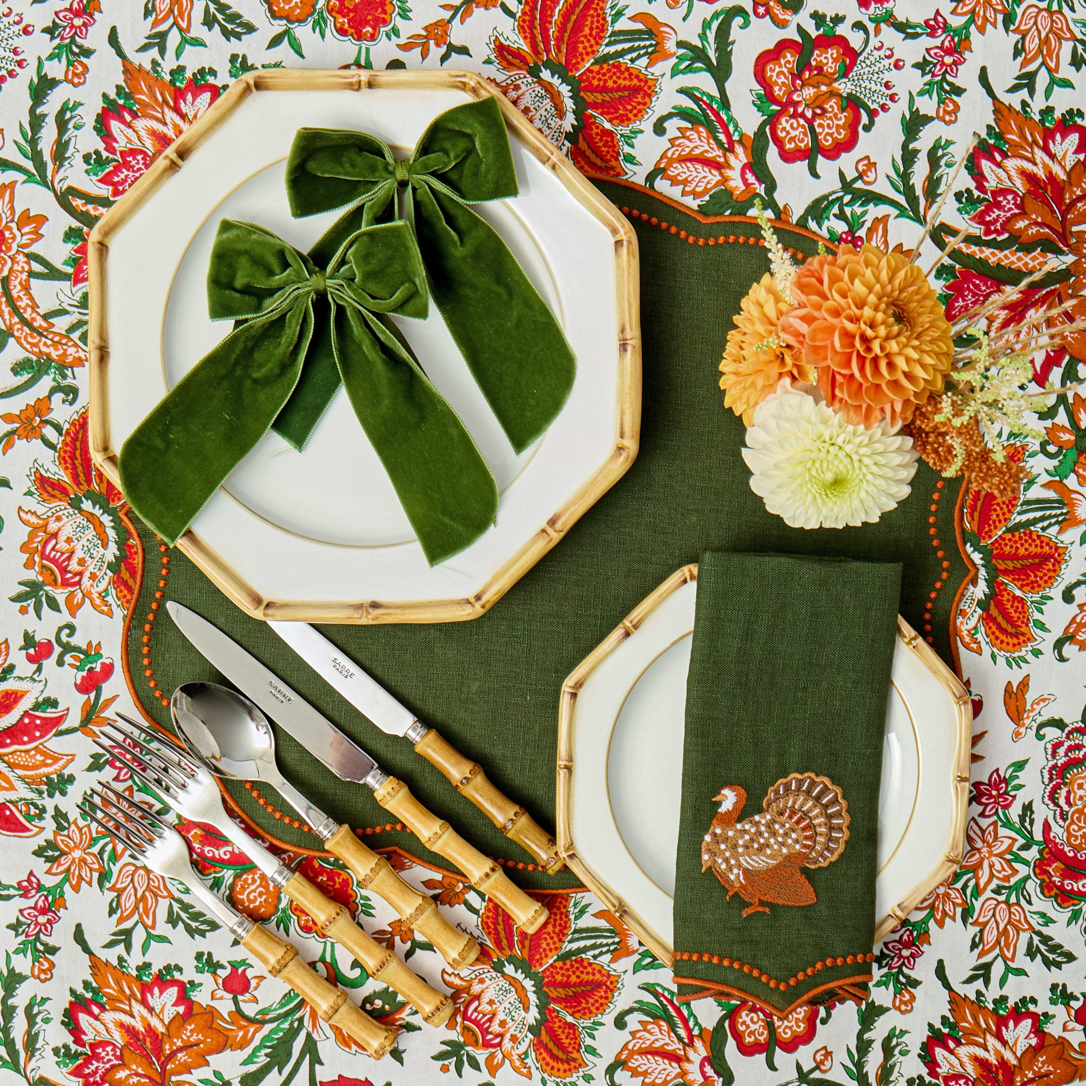 Forest Green Personalisable Bow