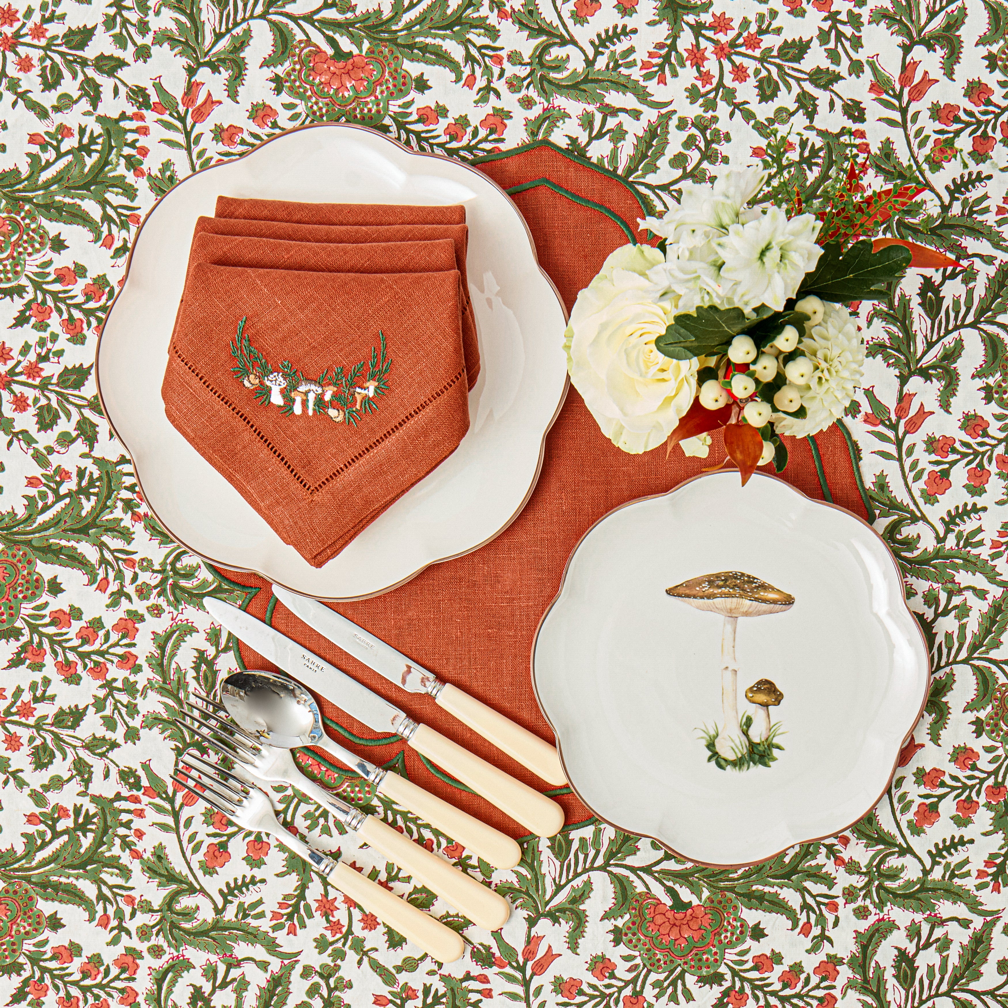 Scalloped Mushroom Dinner Plate