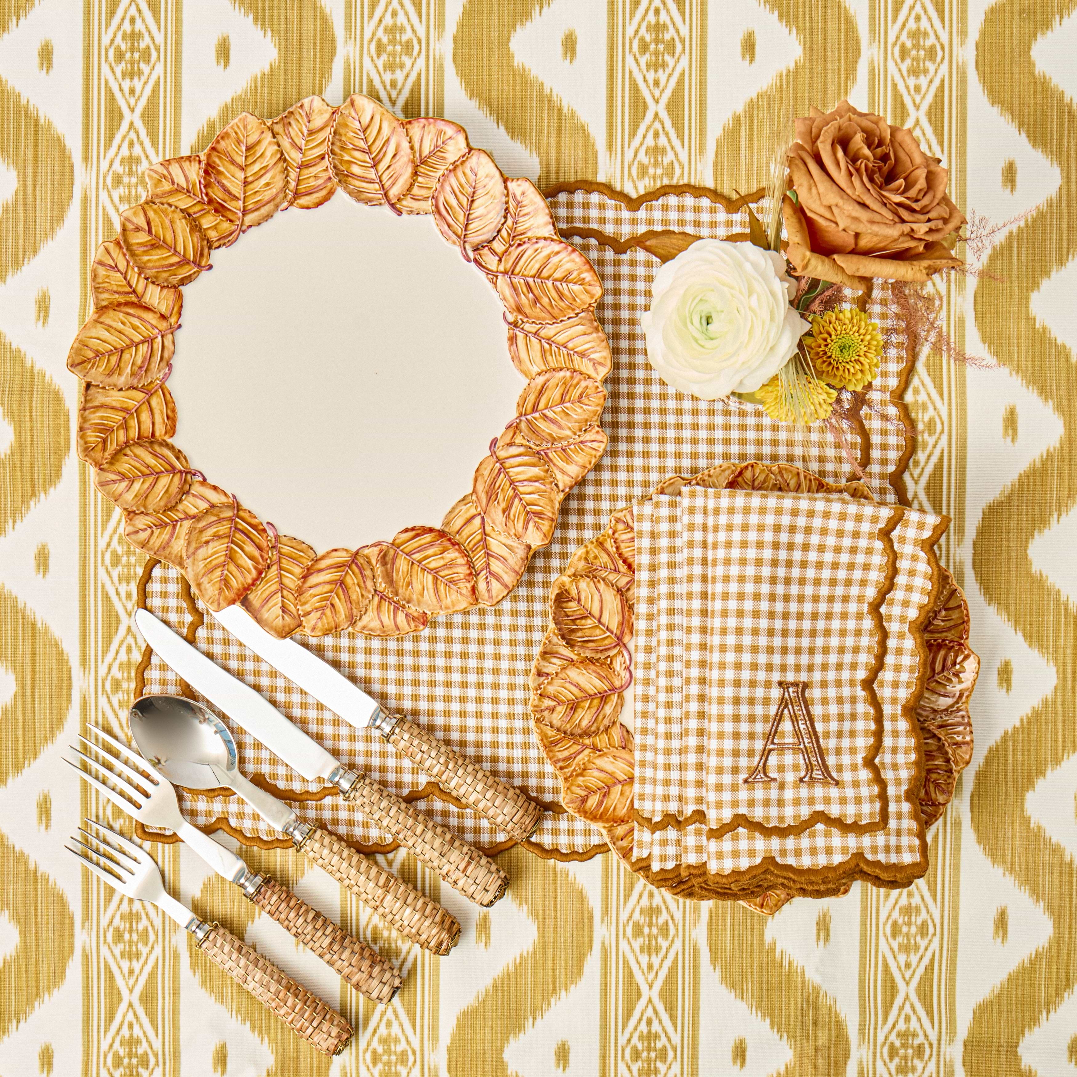 Mustard Elizabeth Gingham Napkins (Set of 4)
