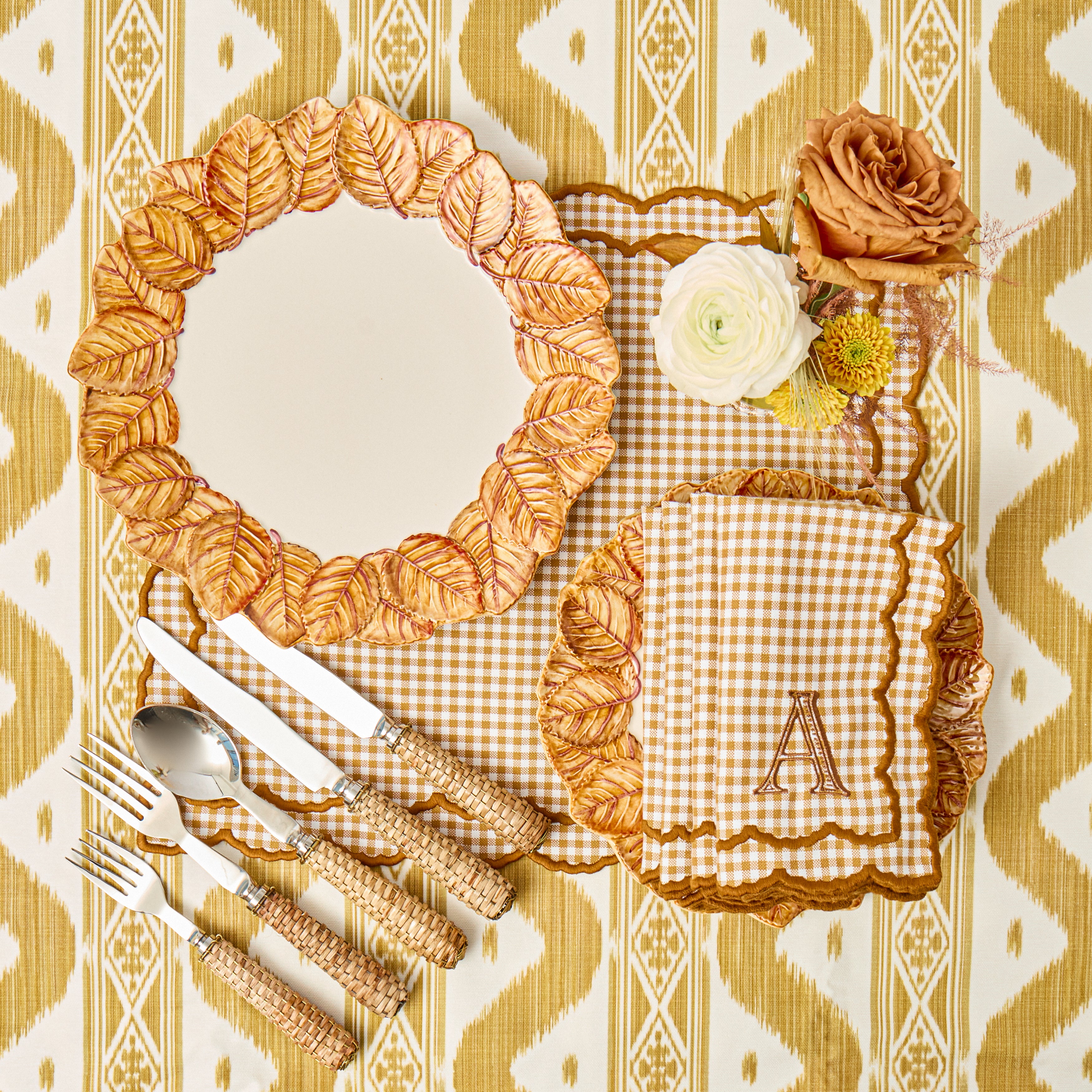 Mustard Elizabeth Gingham Napkins (Set of 4)