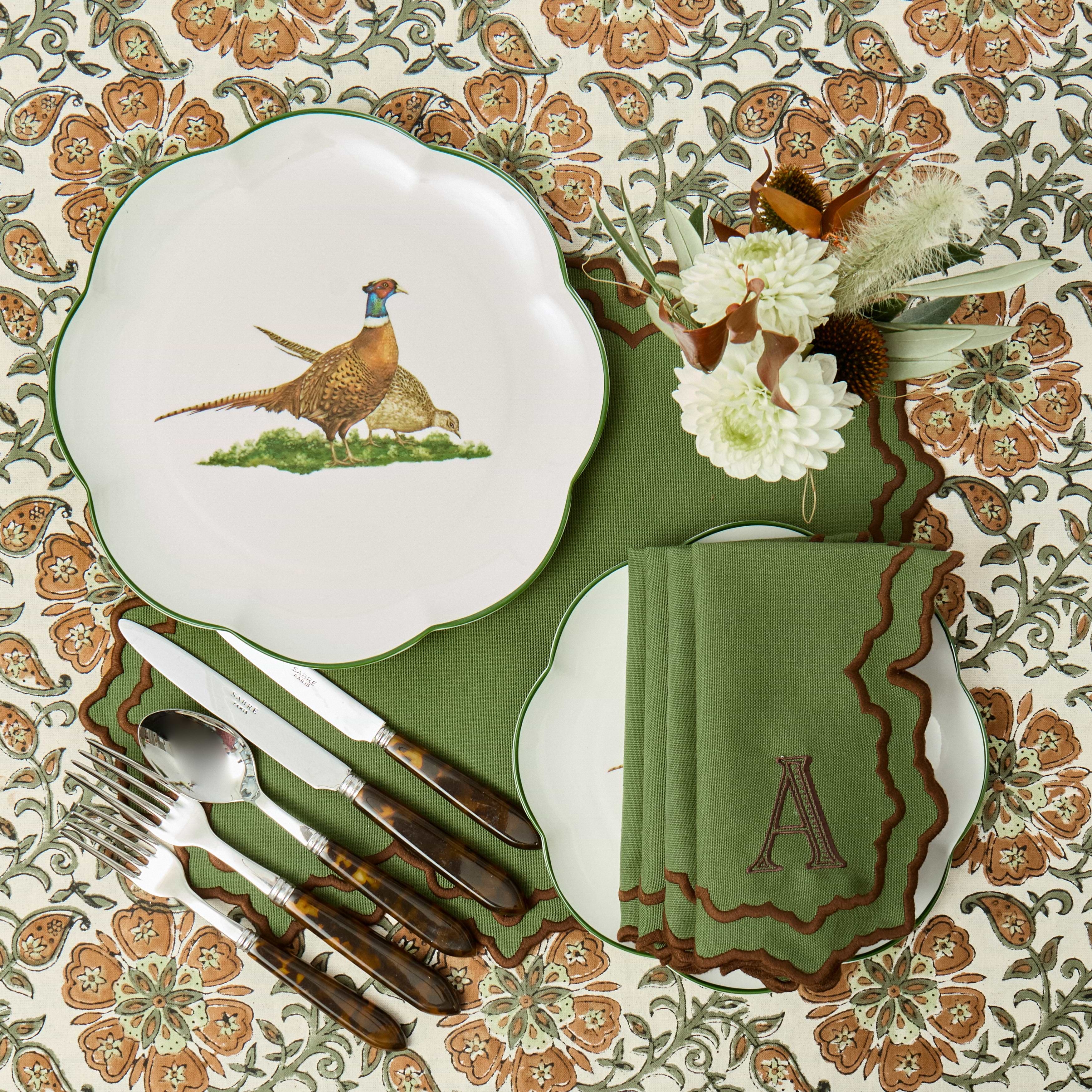 Green & Brown Ava Tablecloth