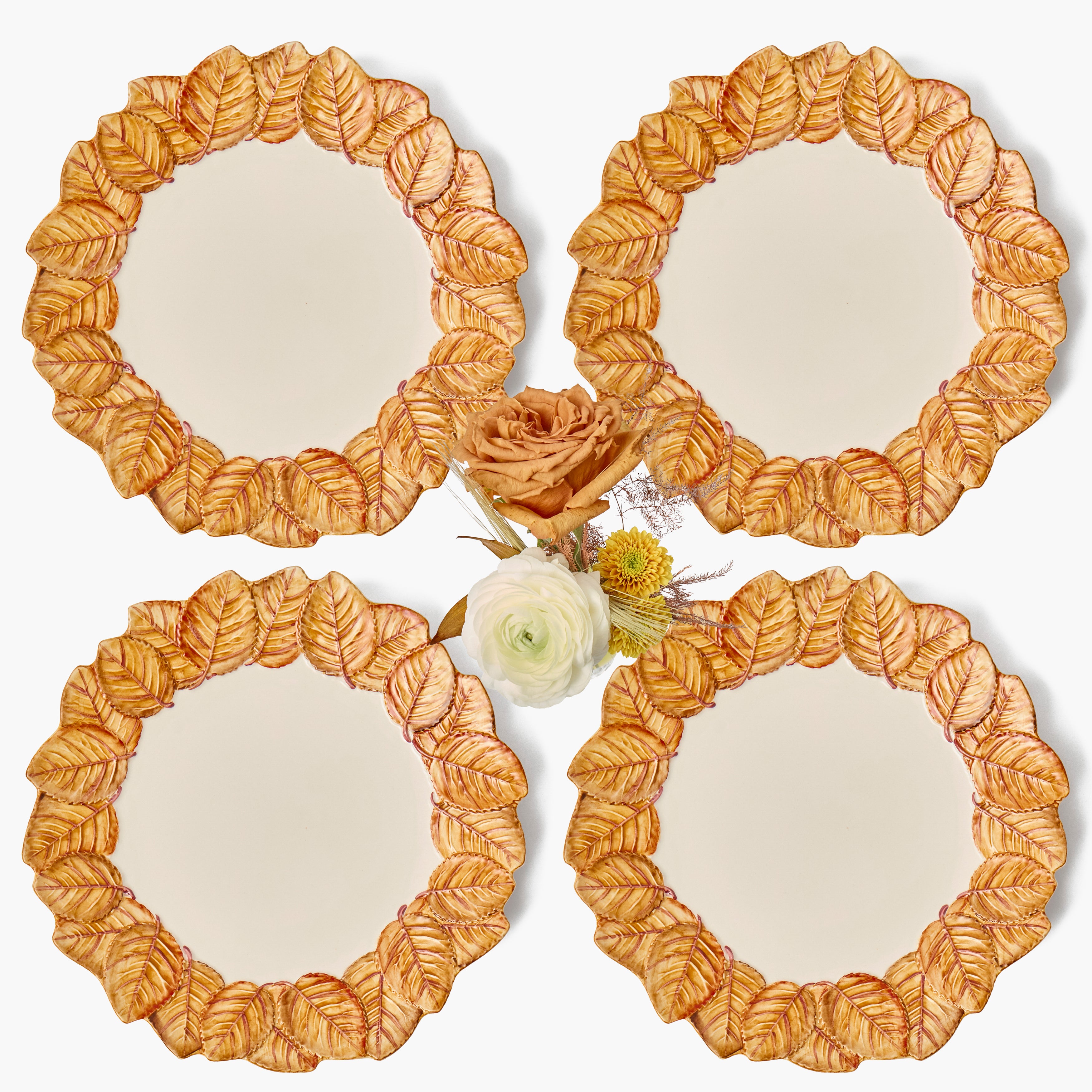 Autumn Leaf Dinner Plates (Set of 4)