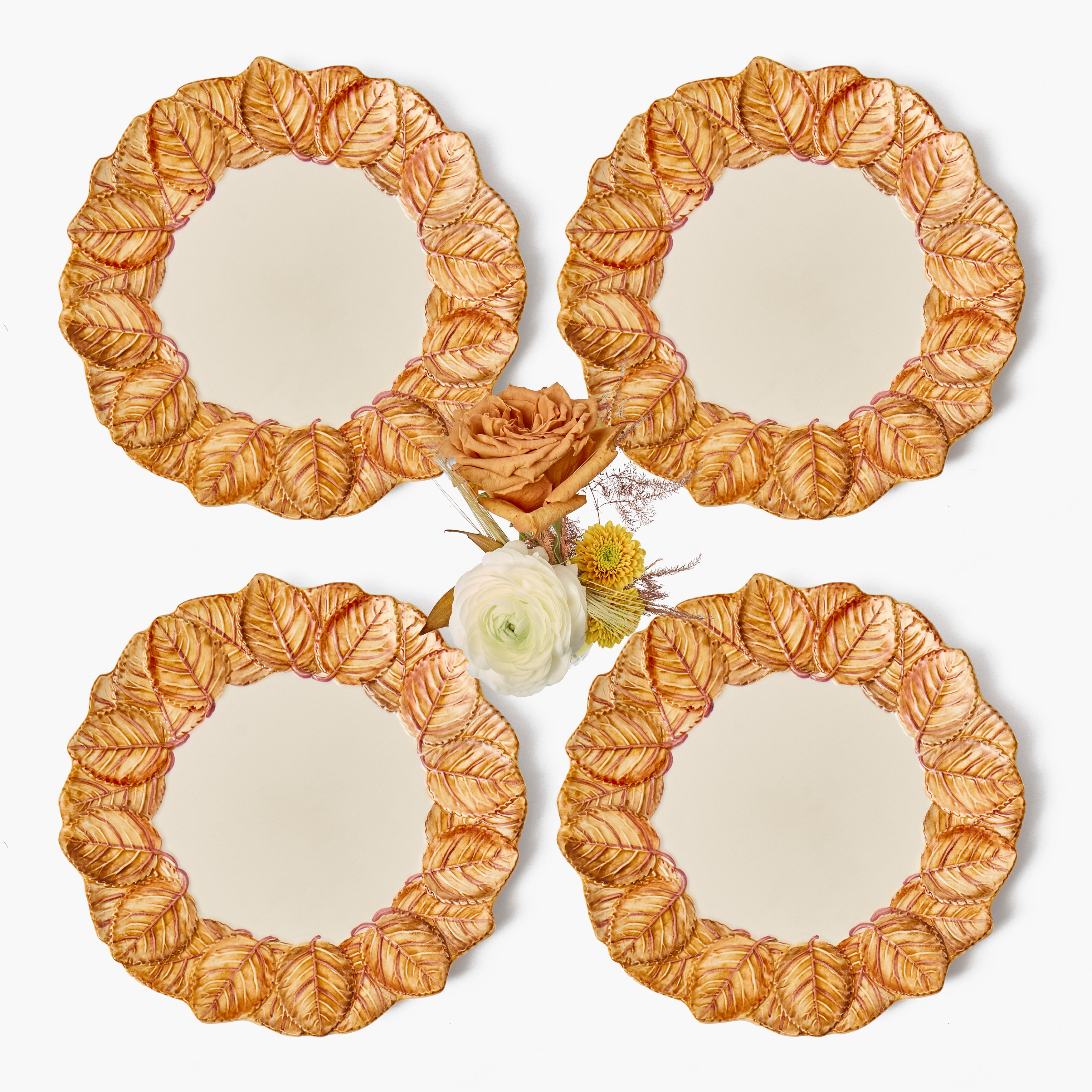 Autumn Leaf Starter Plates (Set of 4)