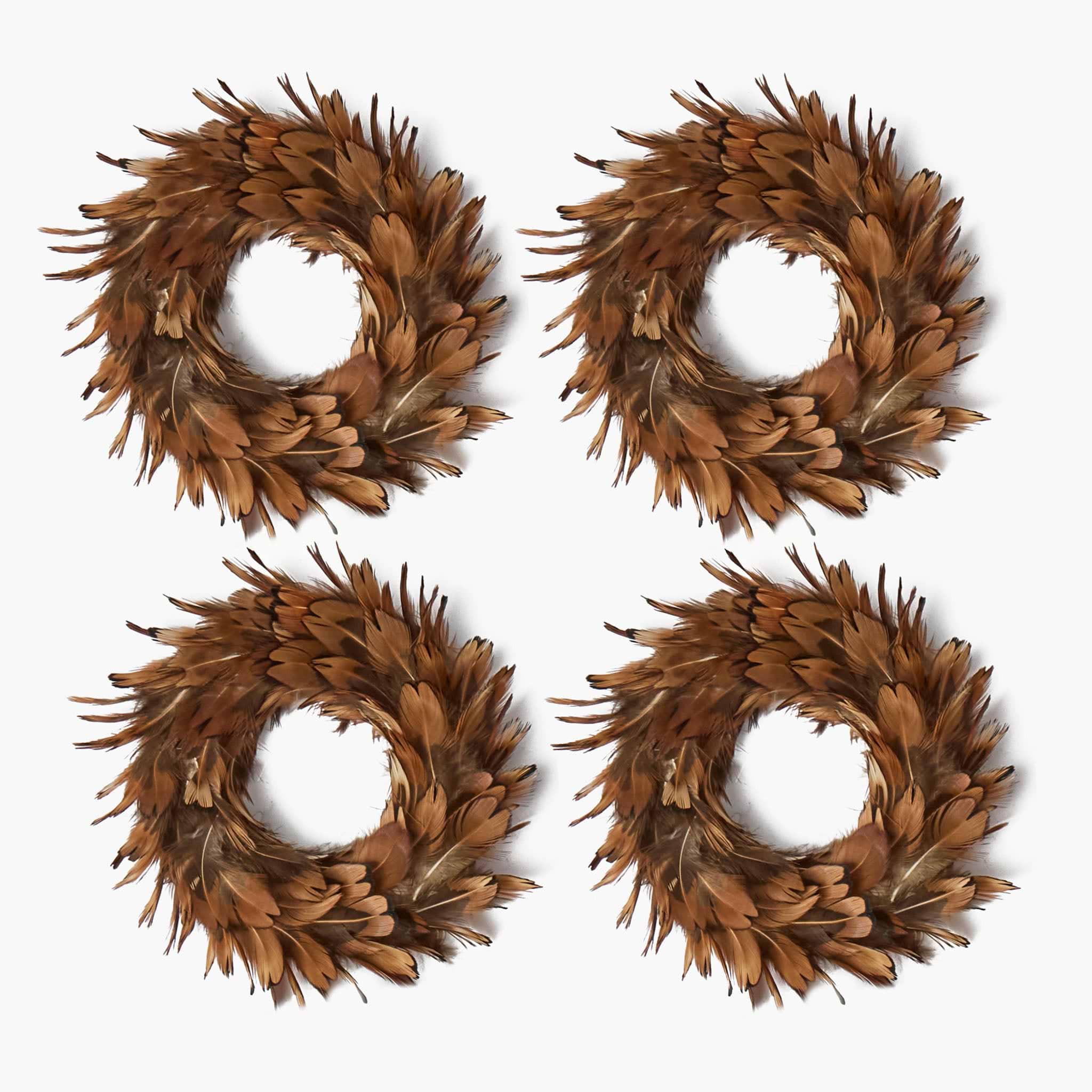Feather Wreath (Set of 4)