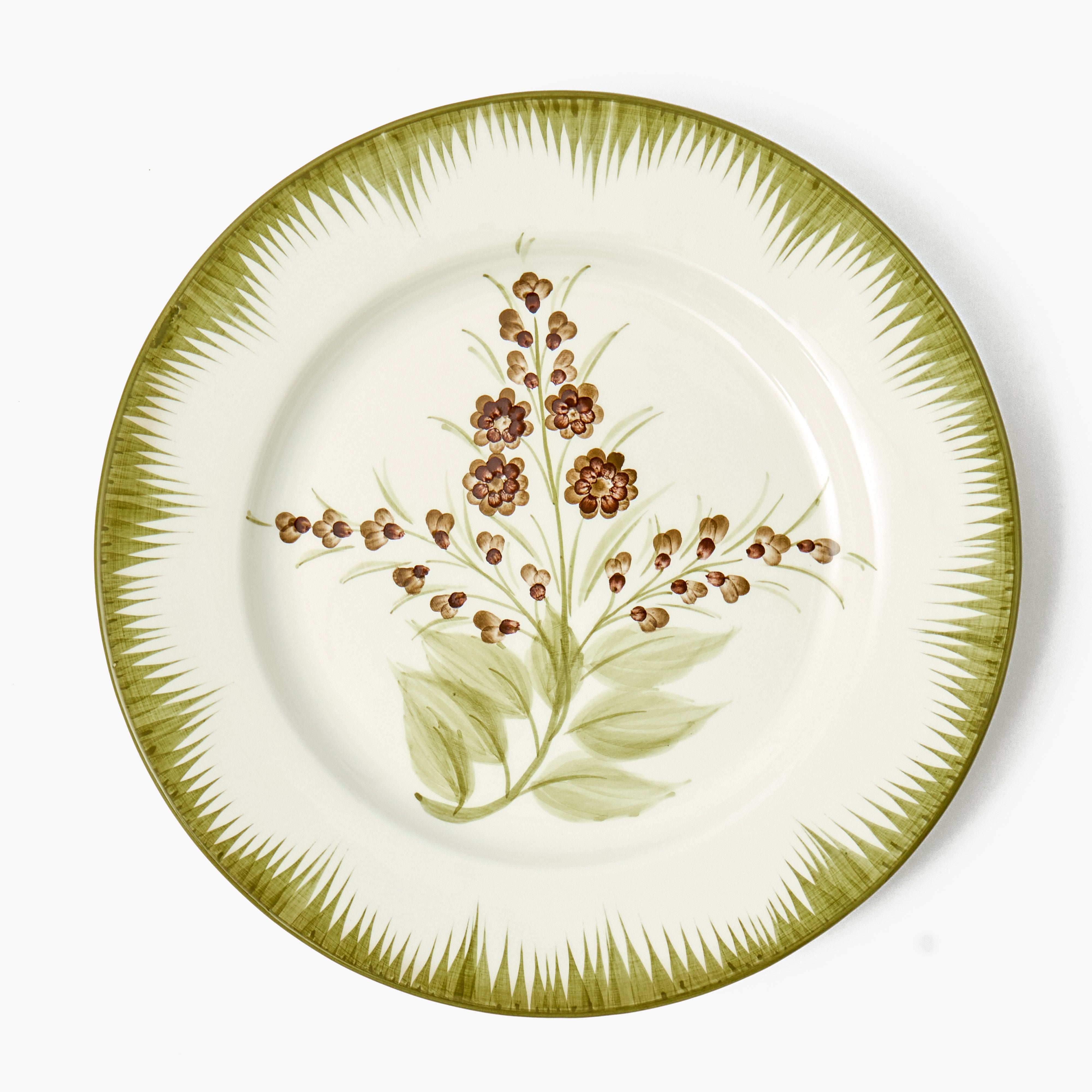 Olive & Chocolate Araminta Dinner Plate