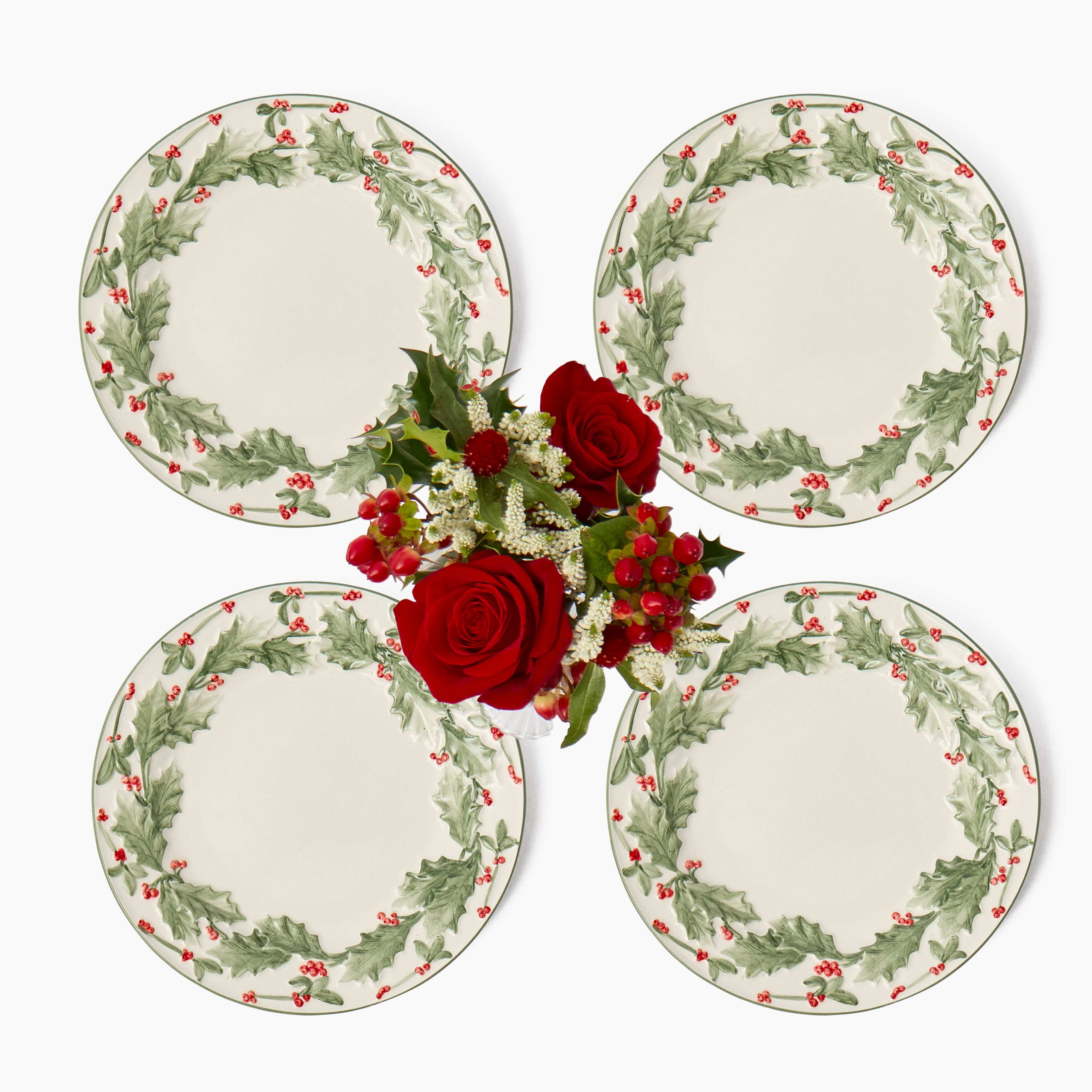 Holly Starter Plates (Set of 4)