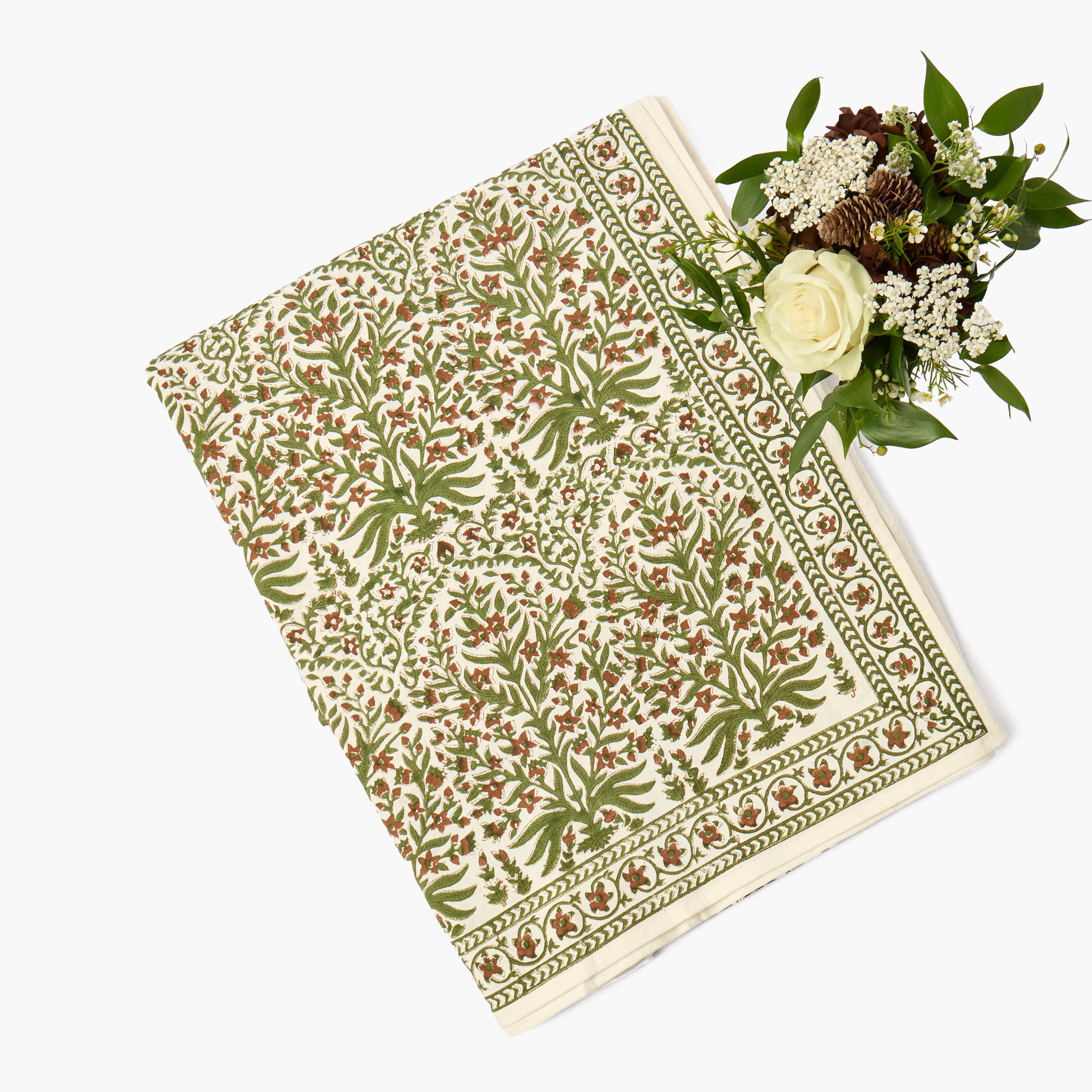 Chocolate & Olive Ethel Tablecloth