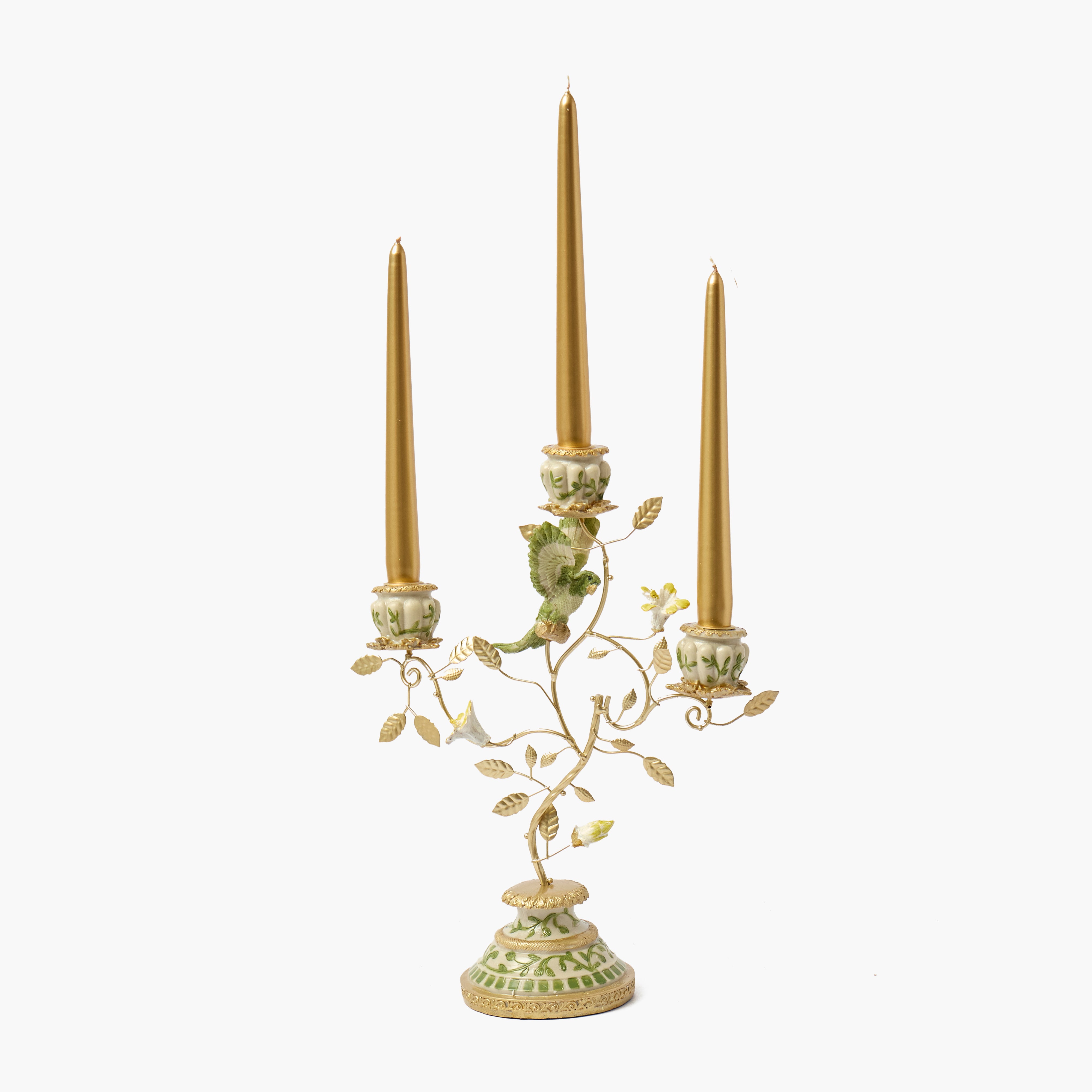 Green Bird Candelabra