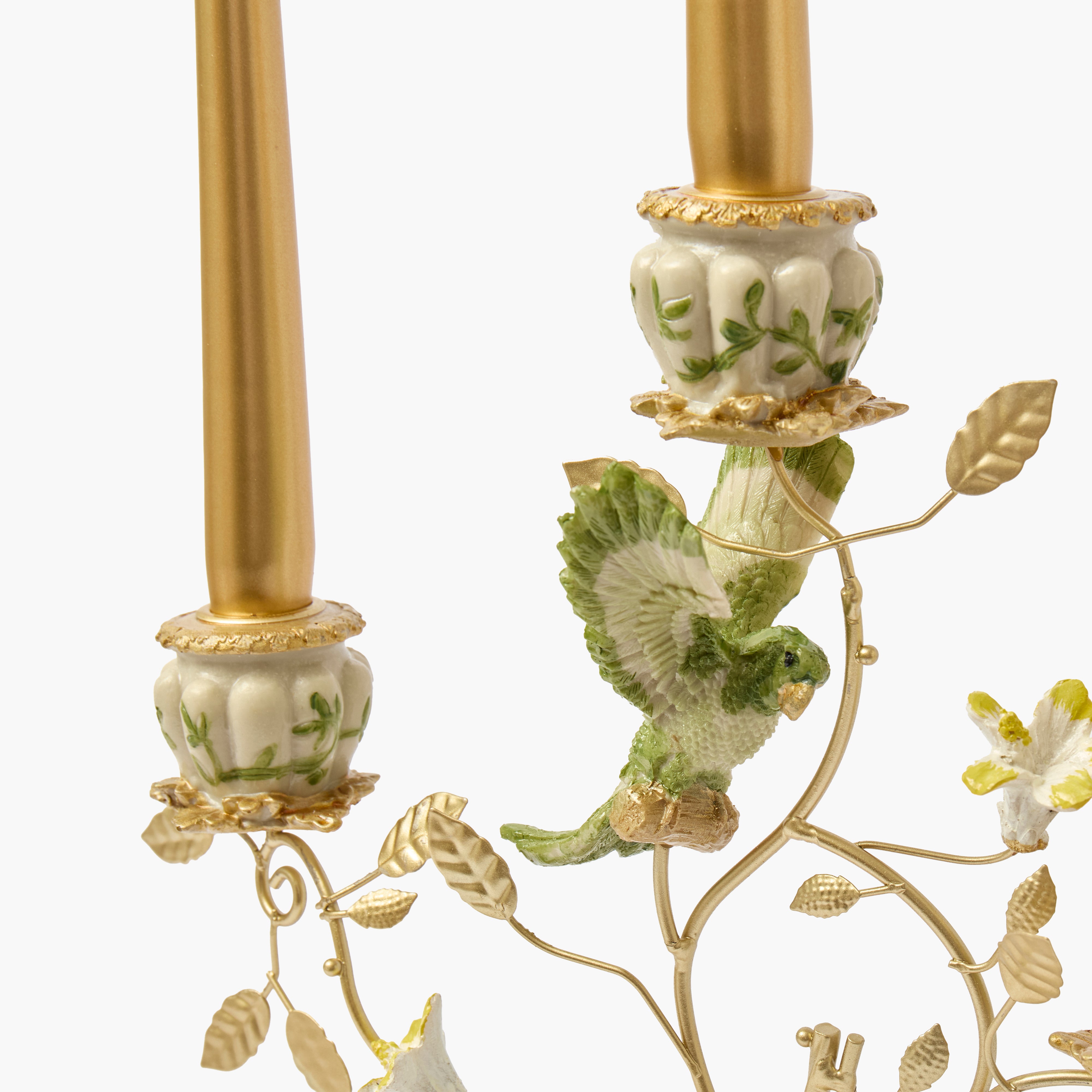 Green Bird Candelabra