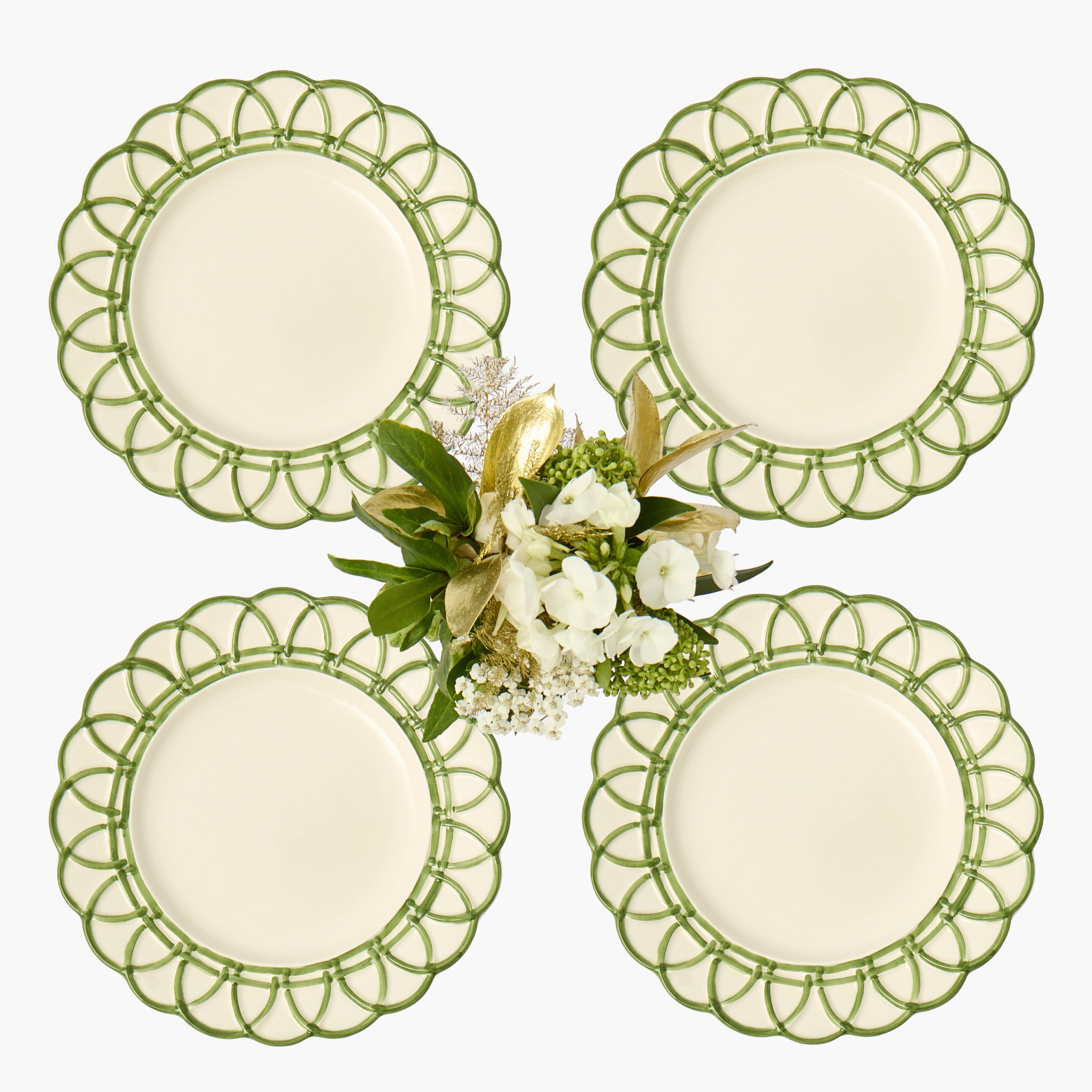 Green Stella Starter Plate