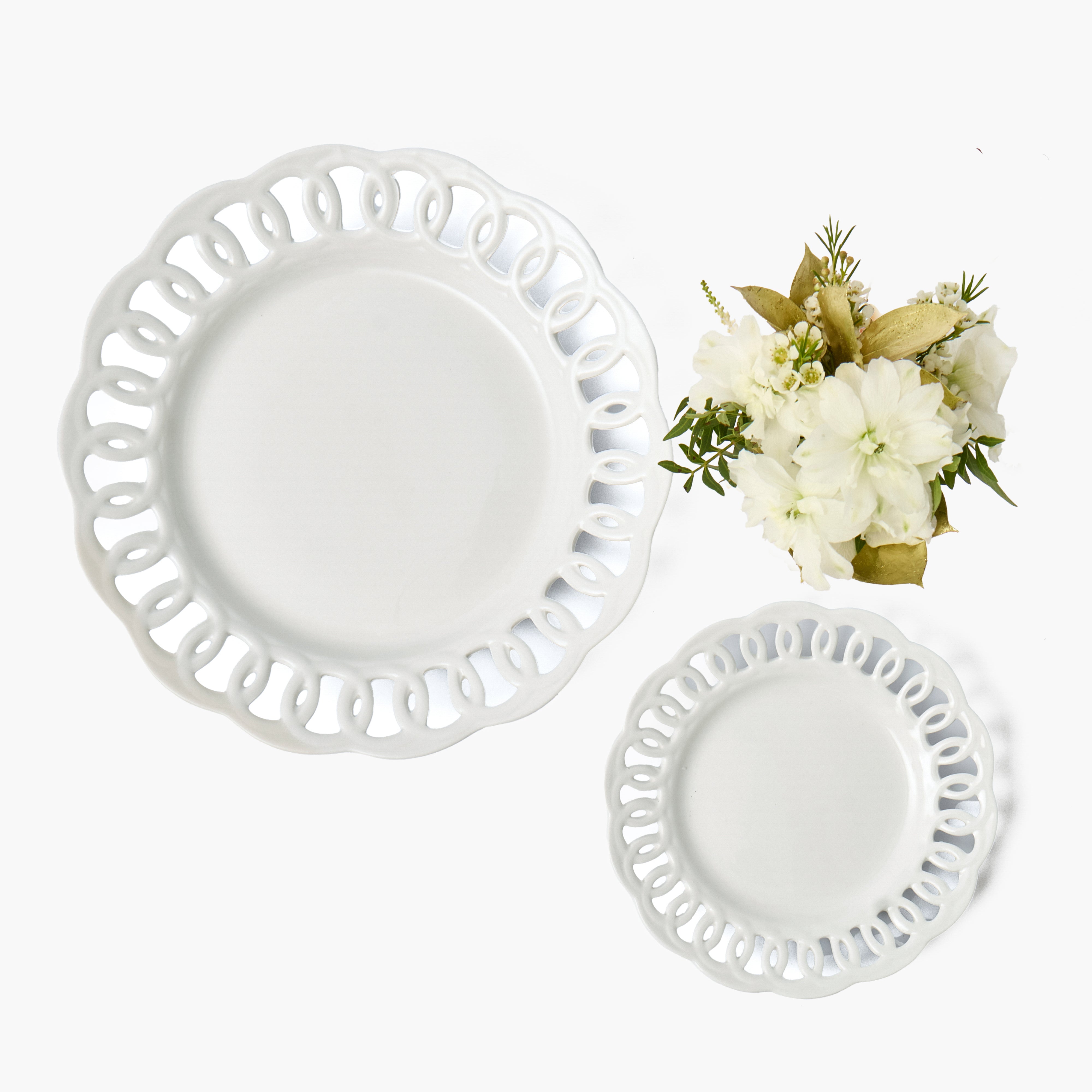 White Lace Starter Plate