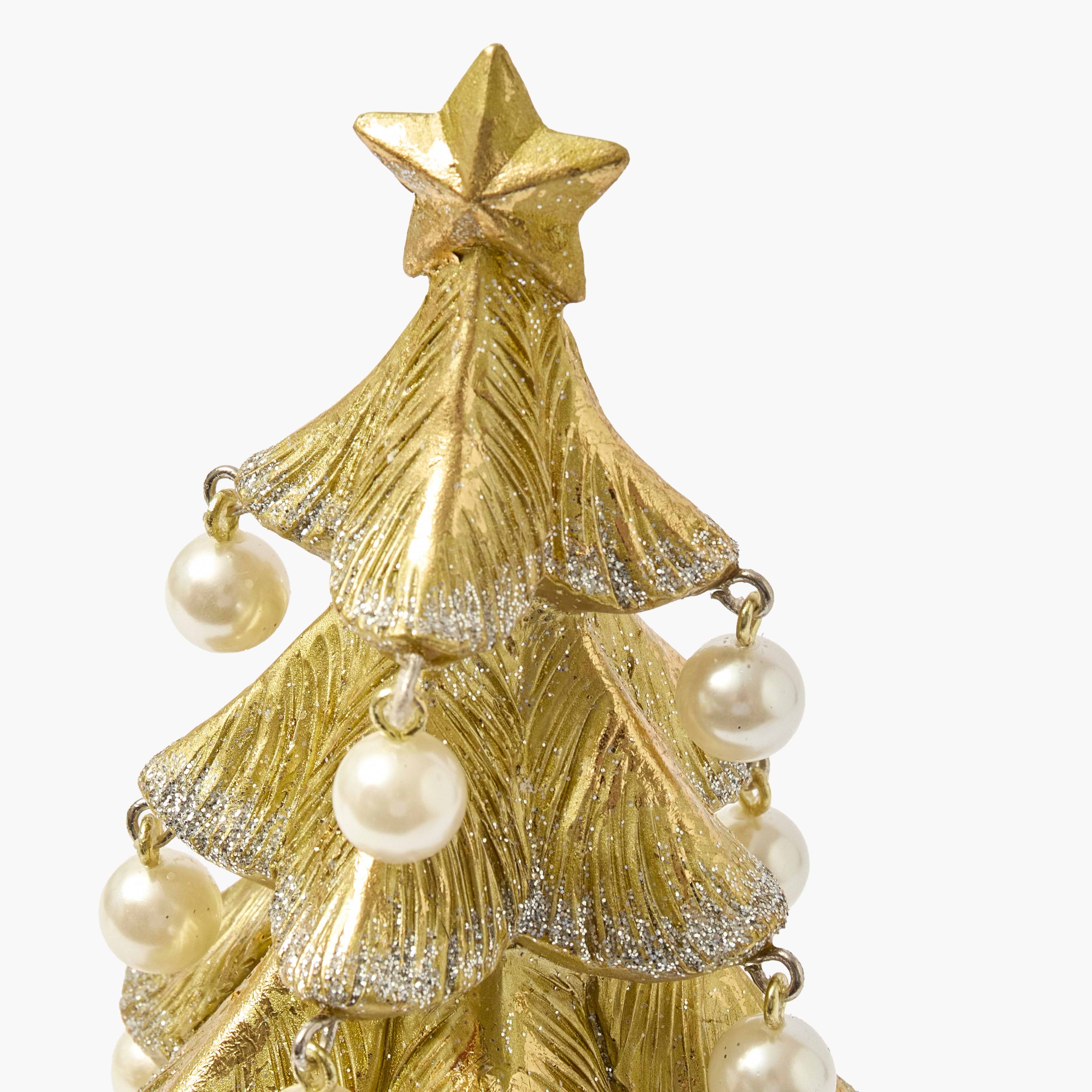 Gold & Pearl Tree (Pair) - 30cm