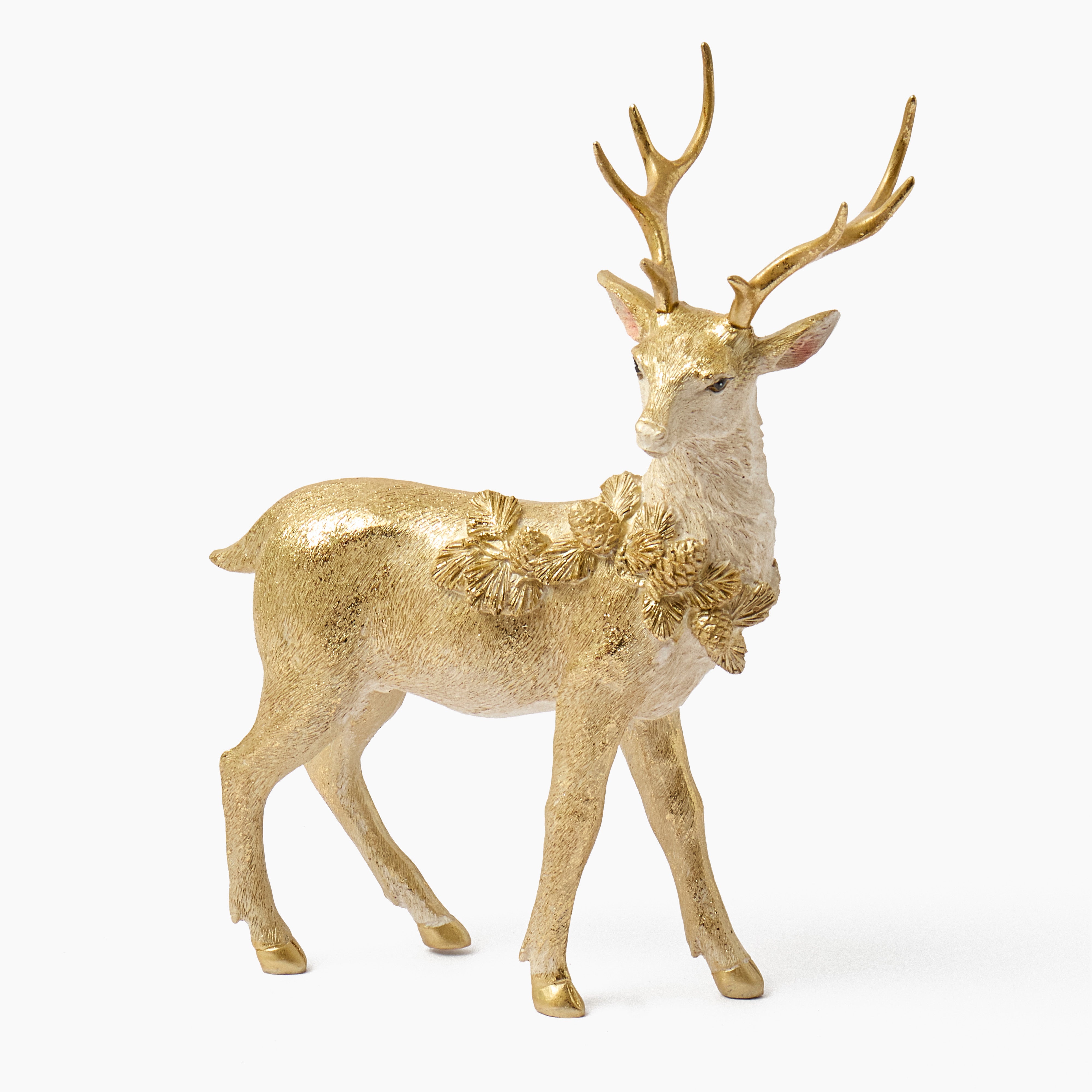 Small Gold Reindeer (Pair) - 23cm