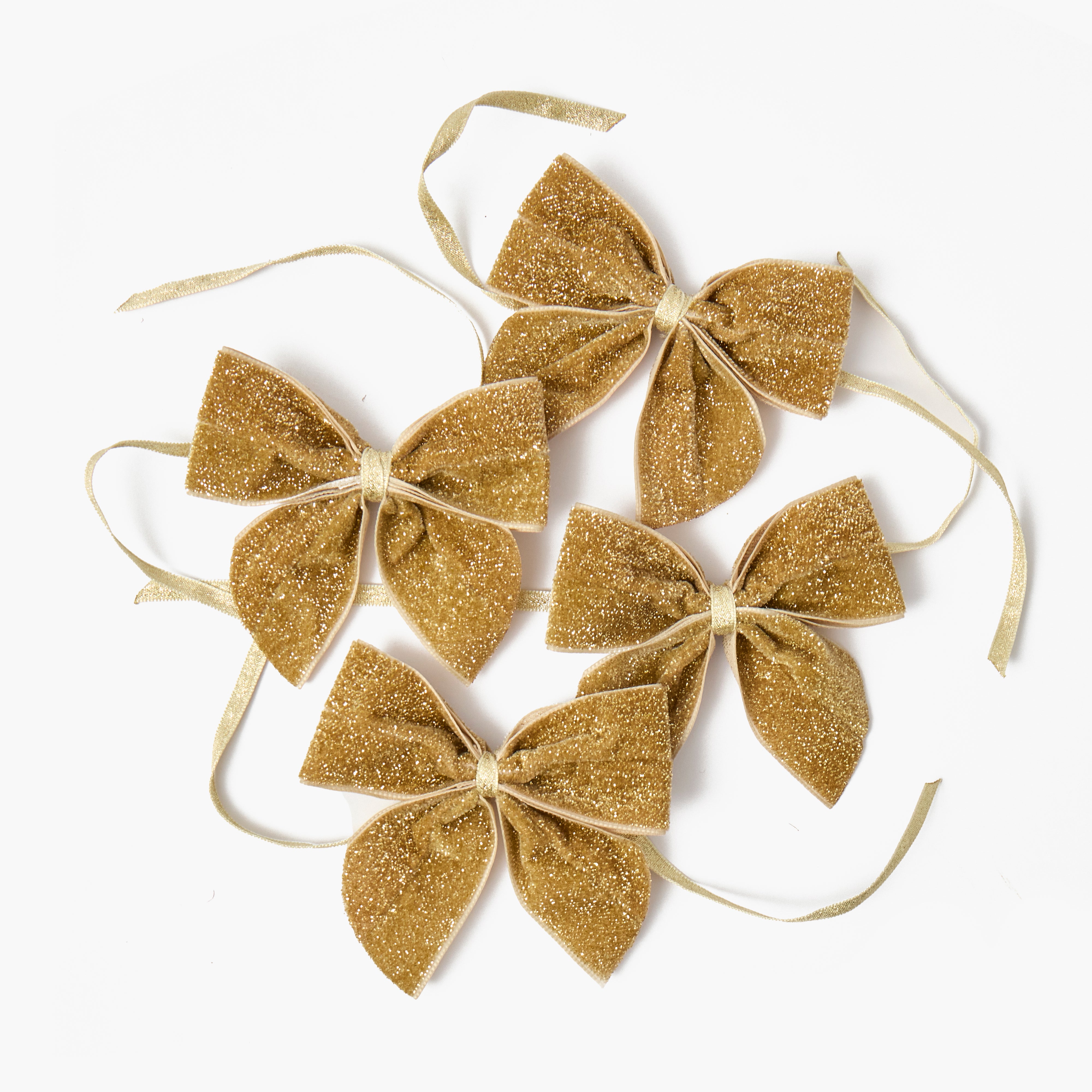Gold Napkin Bows (Set of 4)