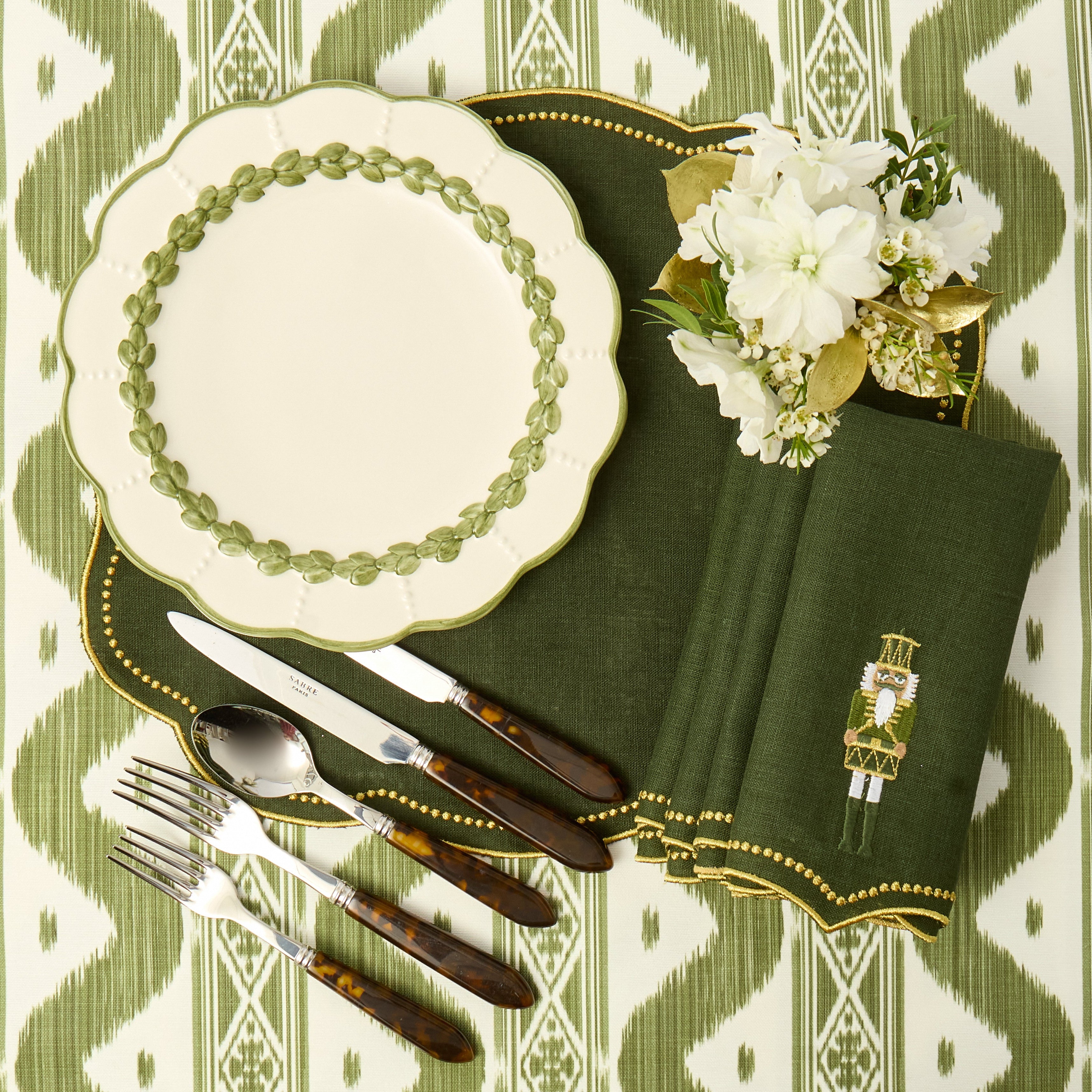 Green & Gold Eloise Placemats (Set of 4)