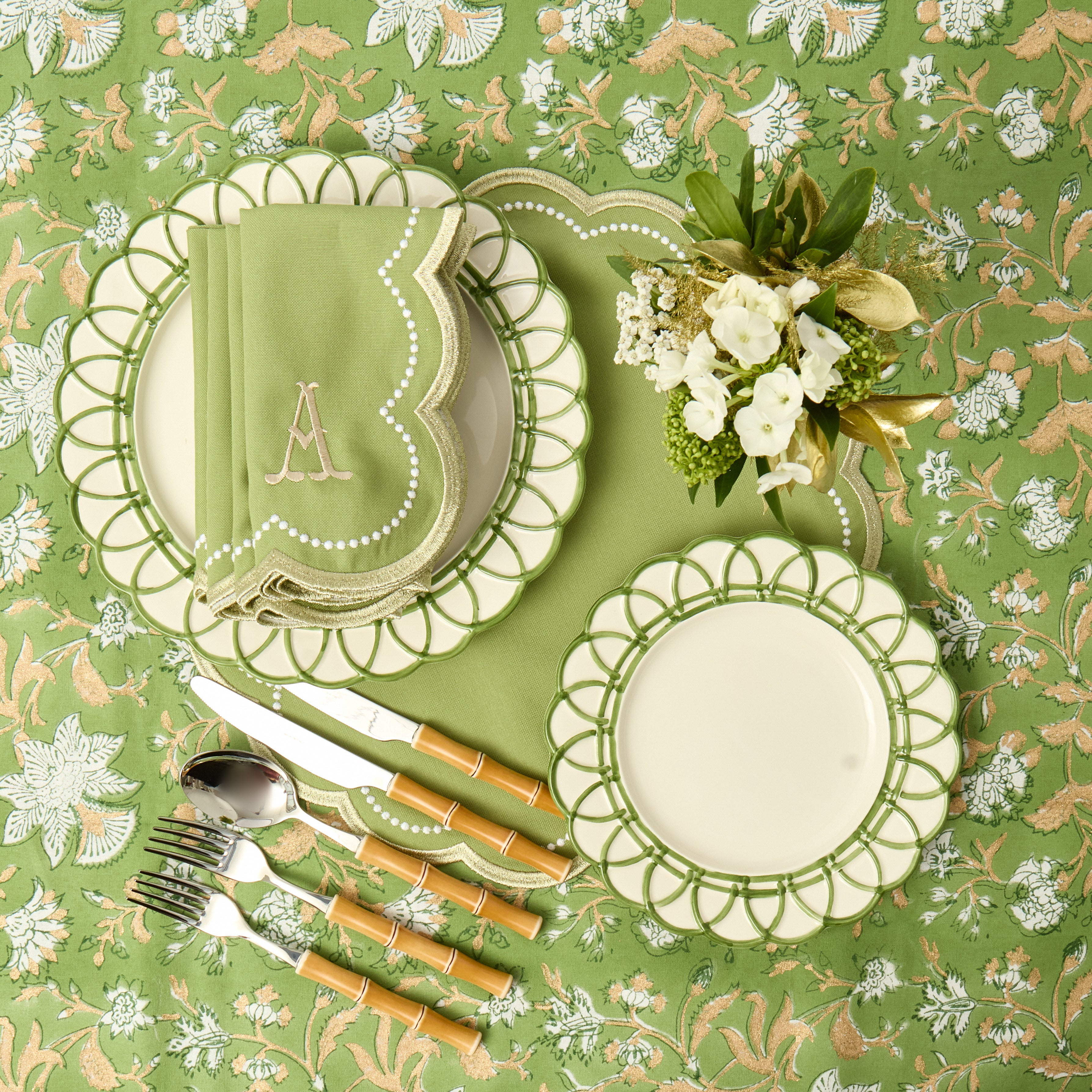 Green Stella Starter Plate