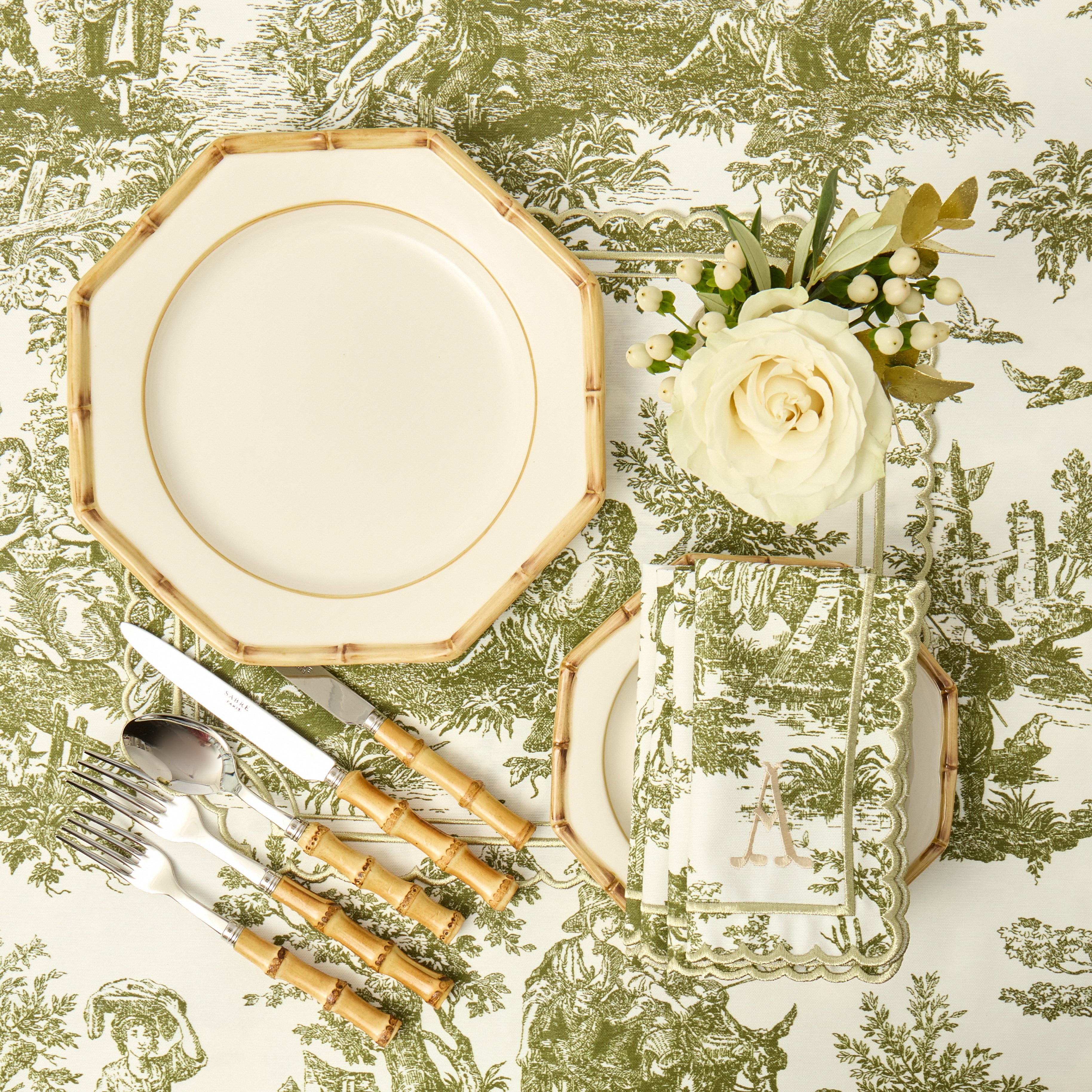 Olive Ottilie Toile Tablecloth