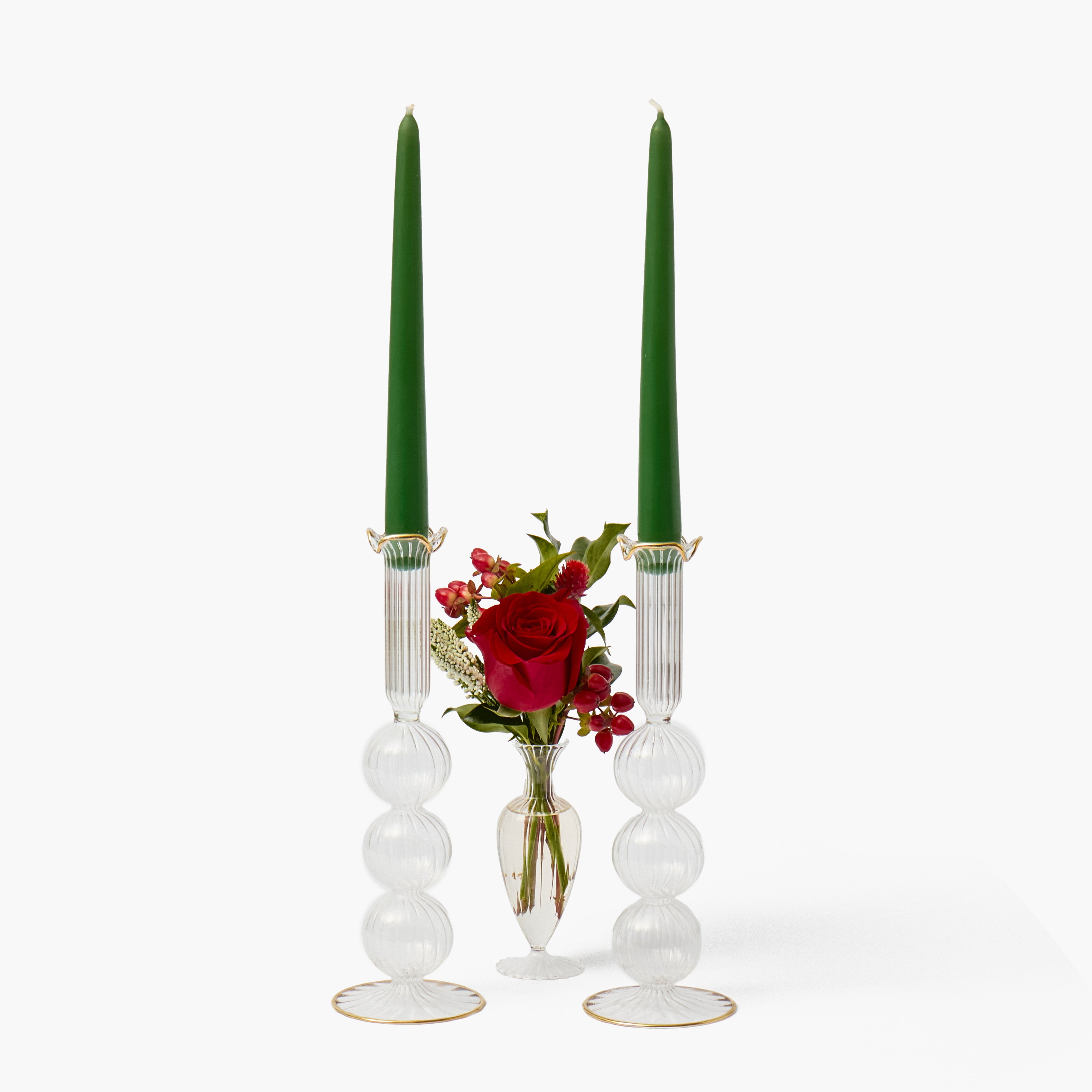 Gold Large Mia Candle Holders (Pair)