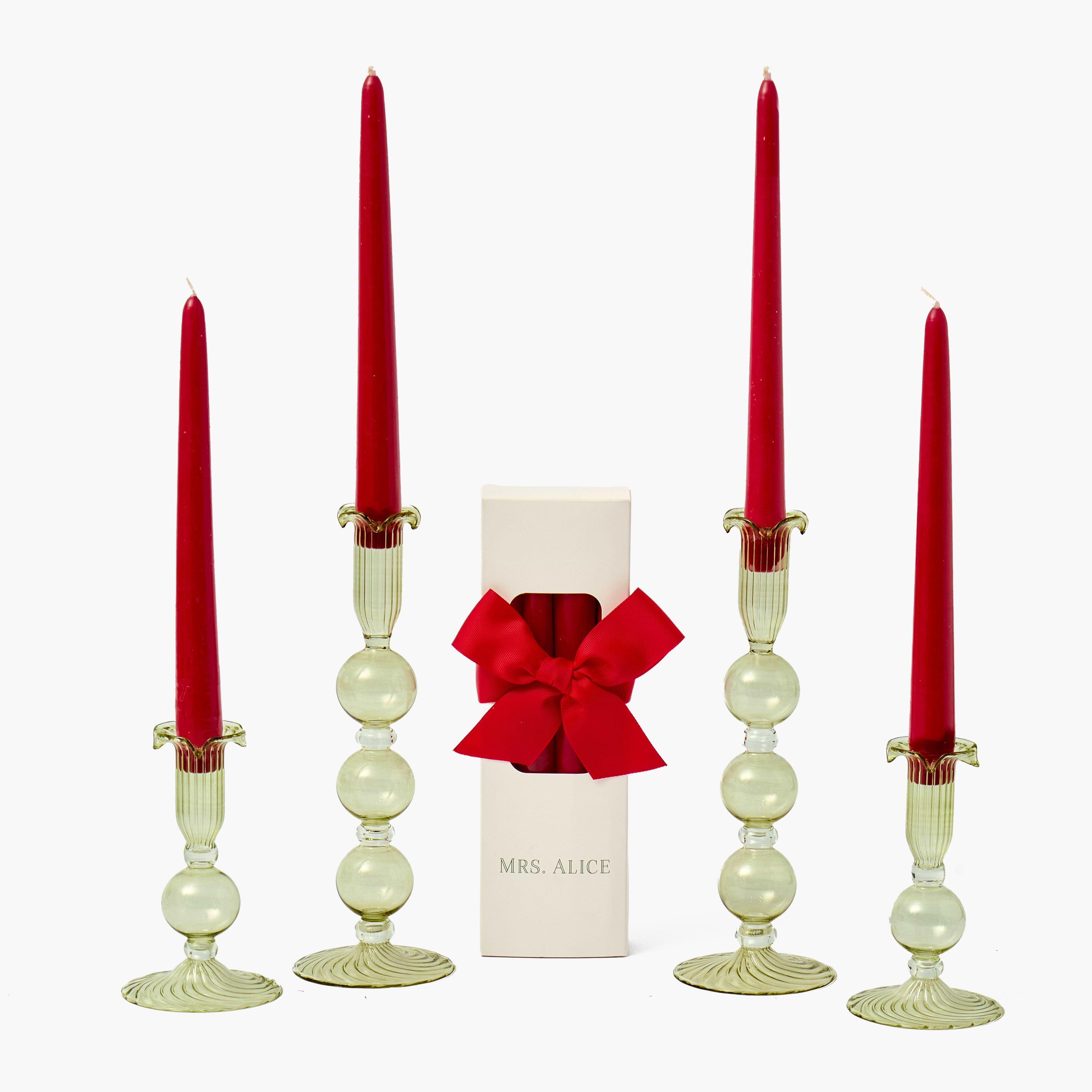 Green Eden Candle Holders (Pair)