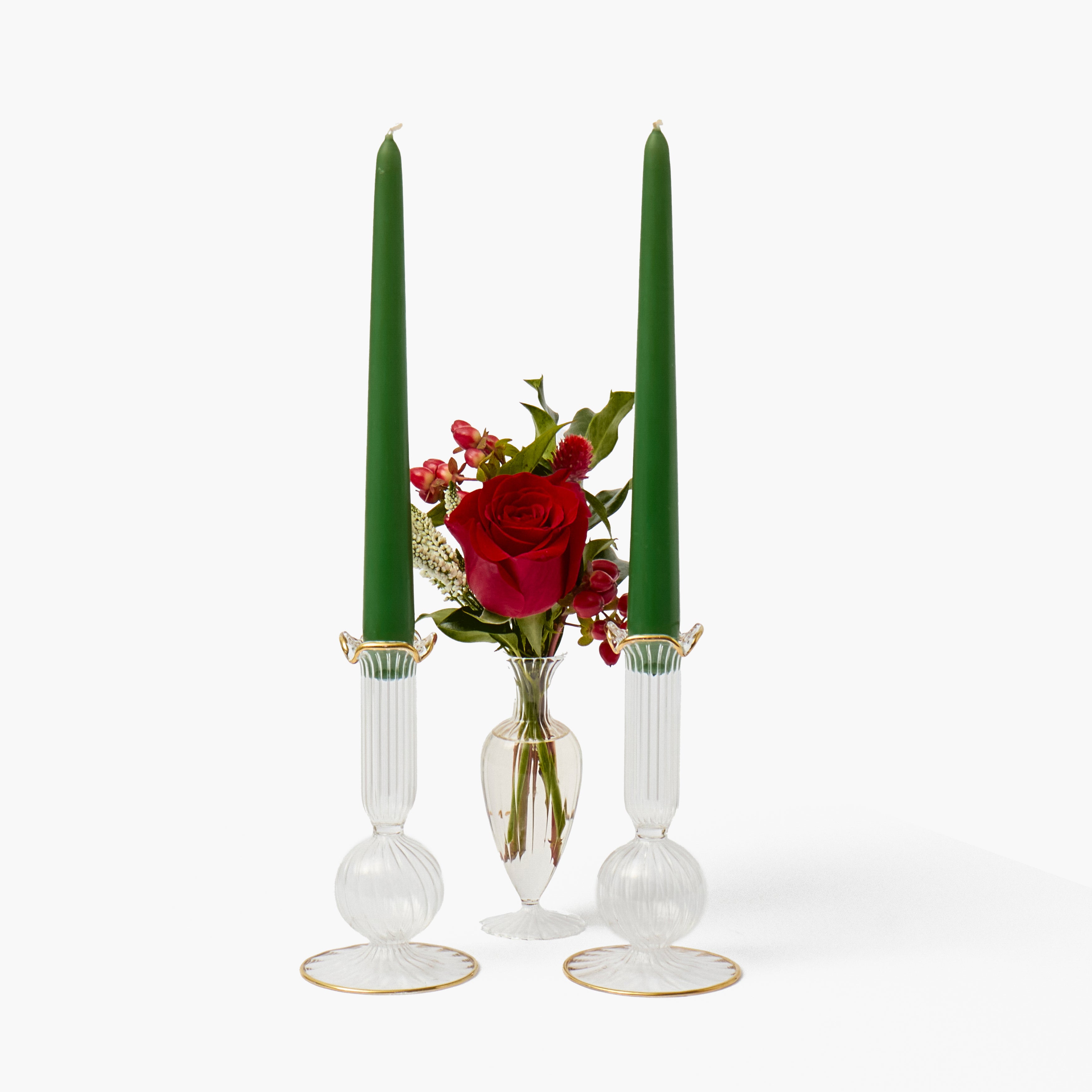 Gold Small Mia Candle Holders (Pair)
