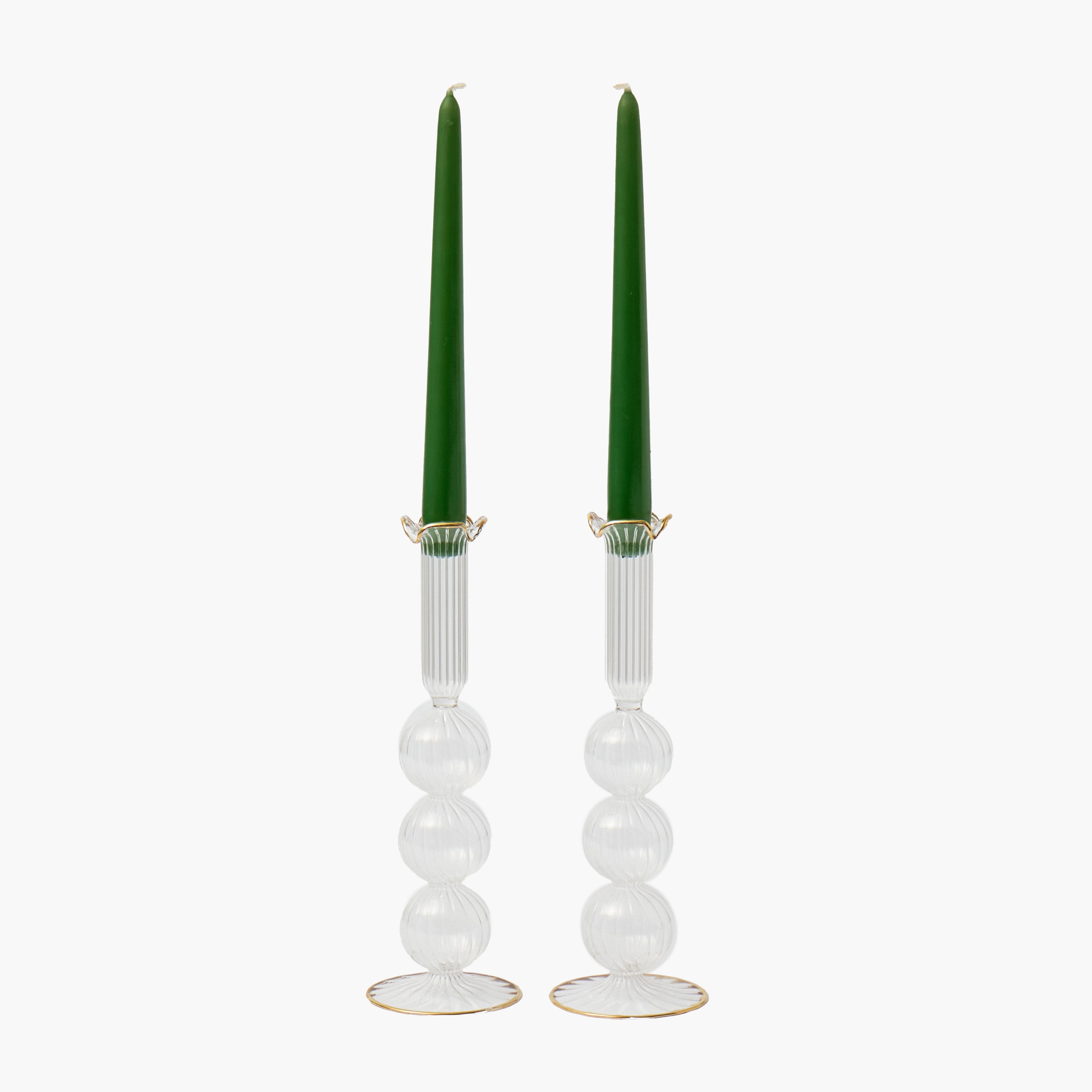 Gold Large Mia Candle Holders (Pair)